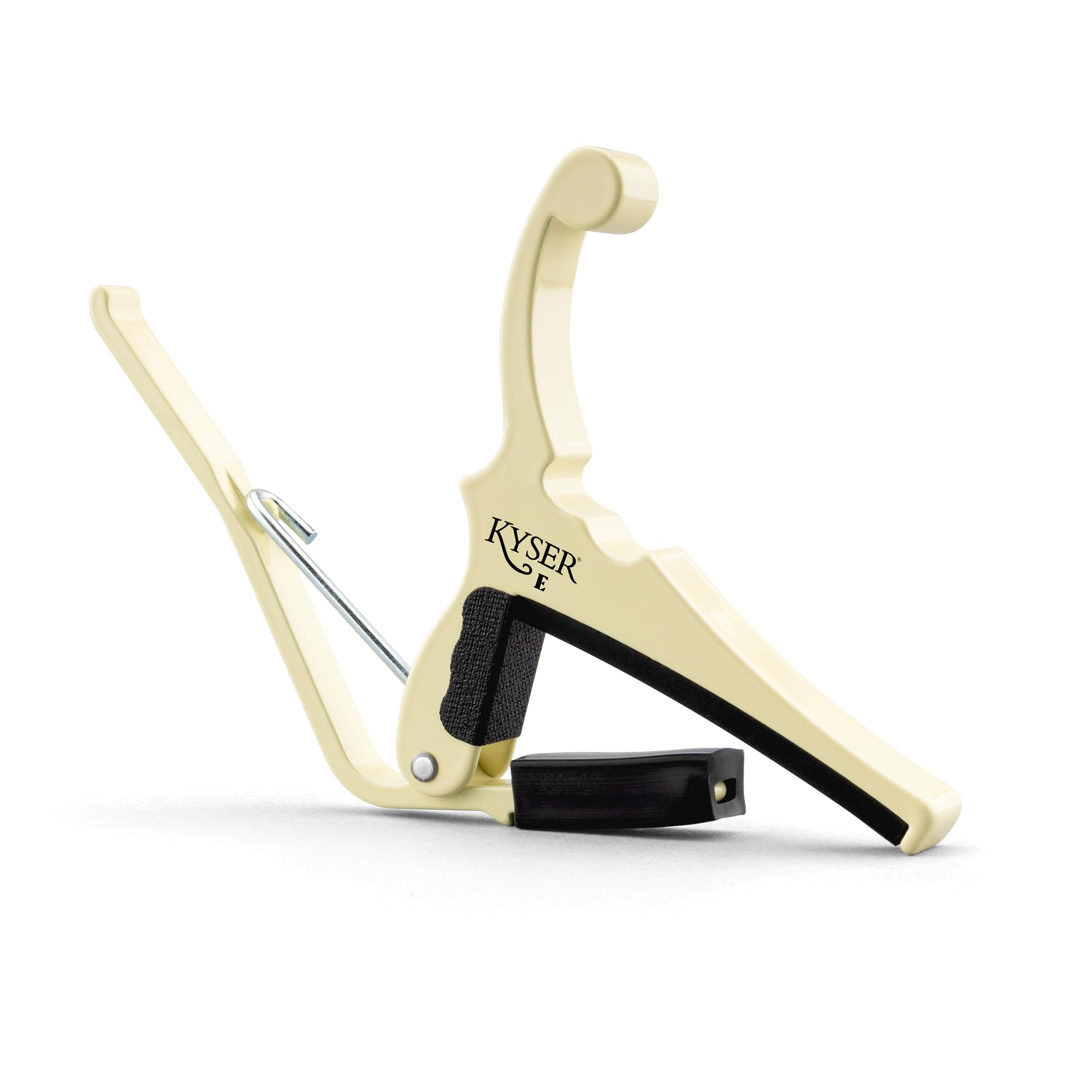 Kyser Musical Products Fender X Quick-Change Electric Guitar Capo, KGEFOWA, Olympic White - For Electric Guitars, Collaboration 