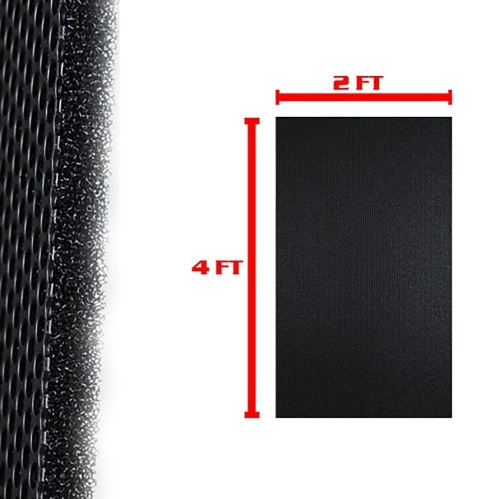 4 pcs DJ Speaker Woofer Cabinet Grill Black Foam 4' x 2' x 3/8'' (L x W x H)