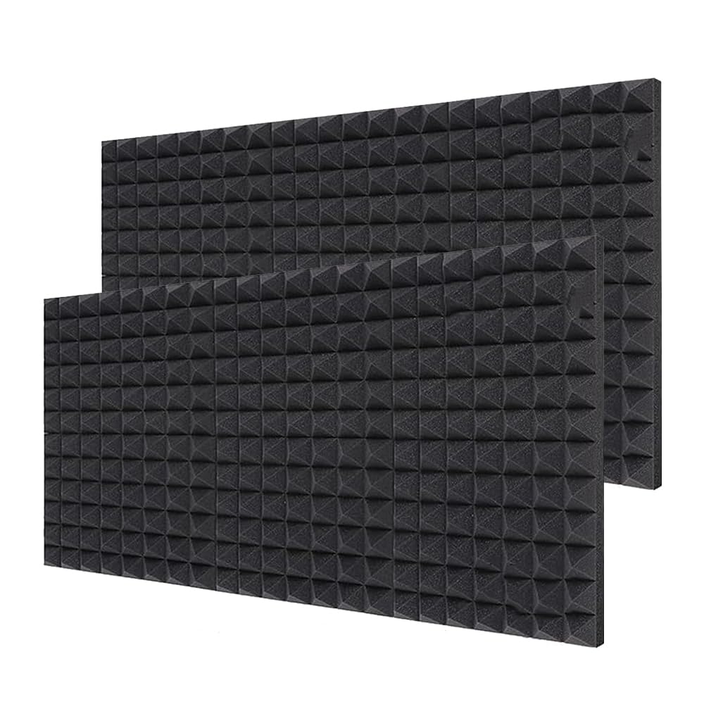 Imgainea 6X3Ft Acoustic Foam Sheet For Room |Soundproofing Pyramid Acoustic Sheet Panels For Wall Room Noise Reducer Sound Absor
