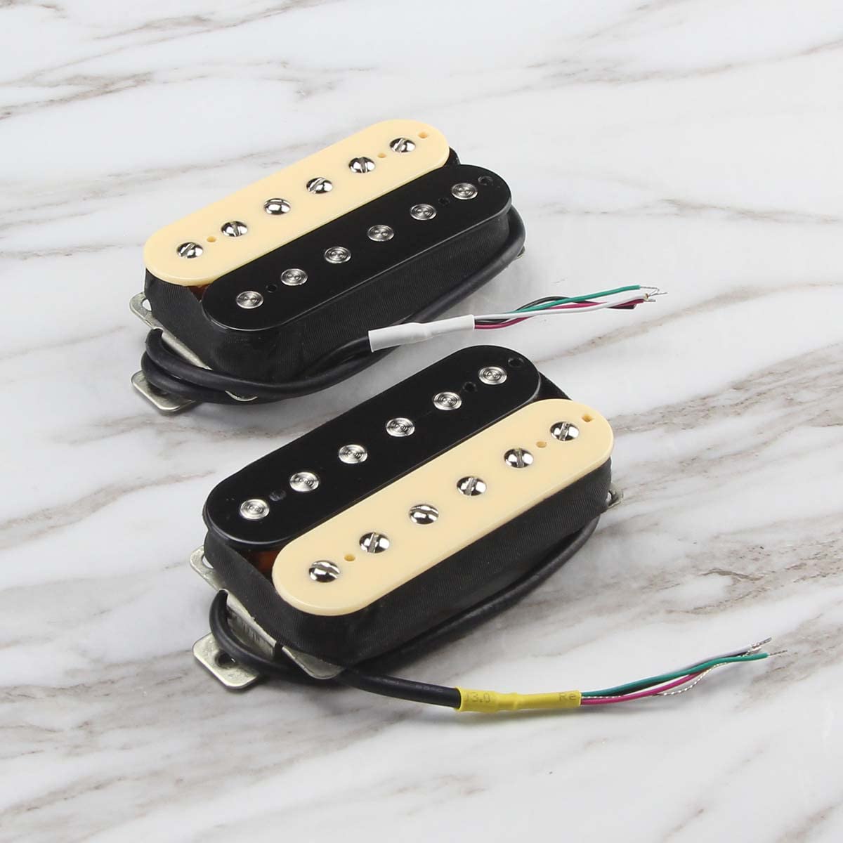 FLEOR High Output Alnico 5 Guitar Pickup Zebra Neck and Bridge Humbucker Pickups Set