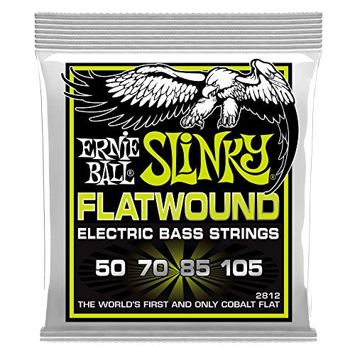 Regular Slinky Cobalt Flatwound Electric Bass Strings 50-105 Gauge