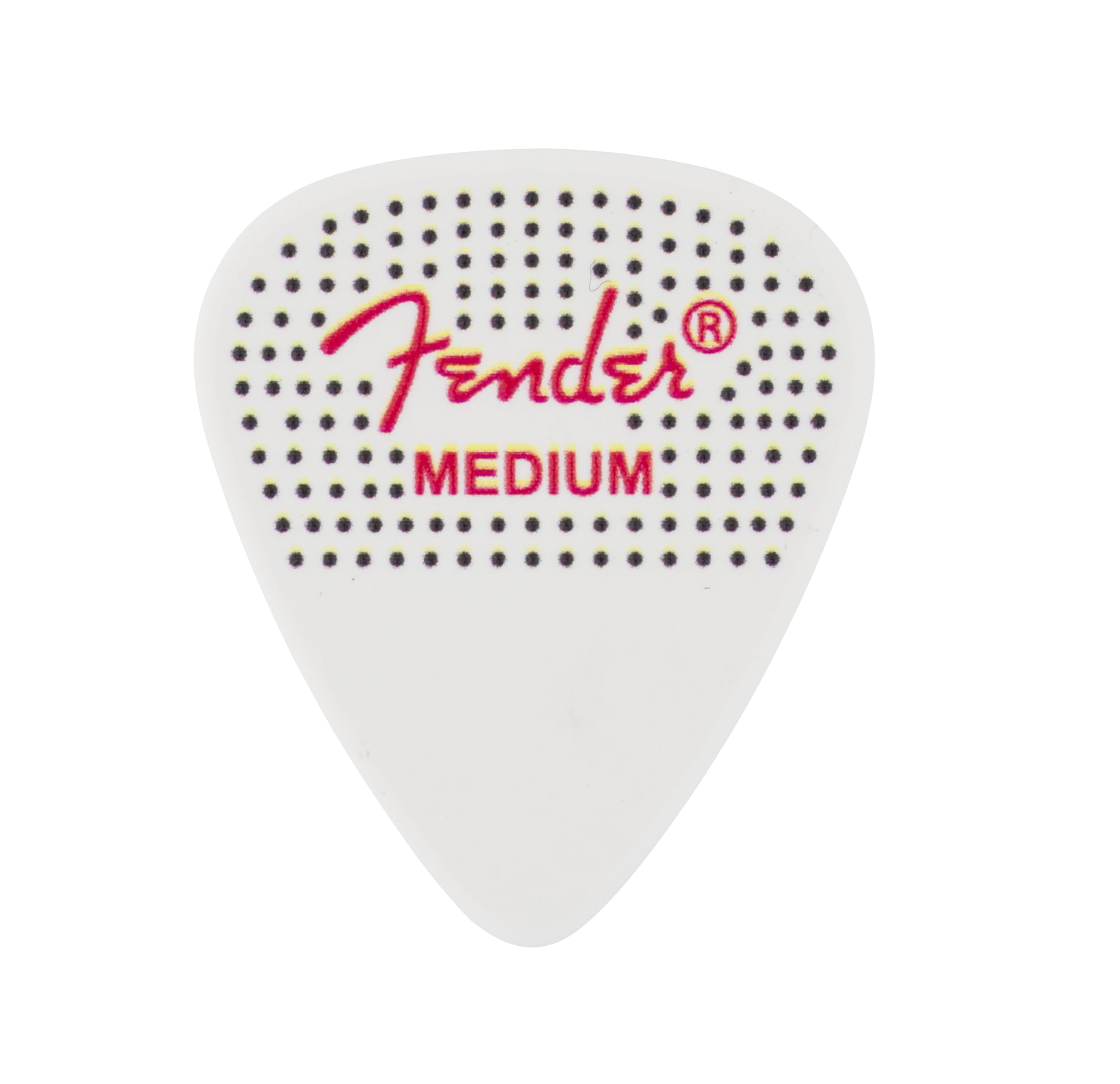 Fender Celluloid Guitar Picks, 351 Dotted Shape, Medium, 12-Pack