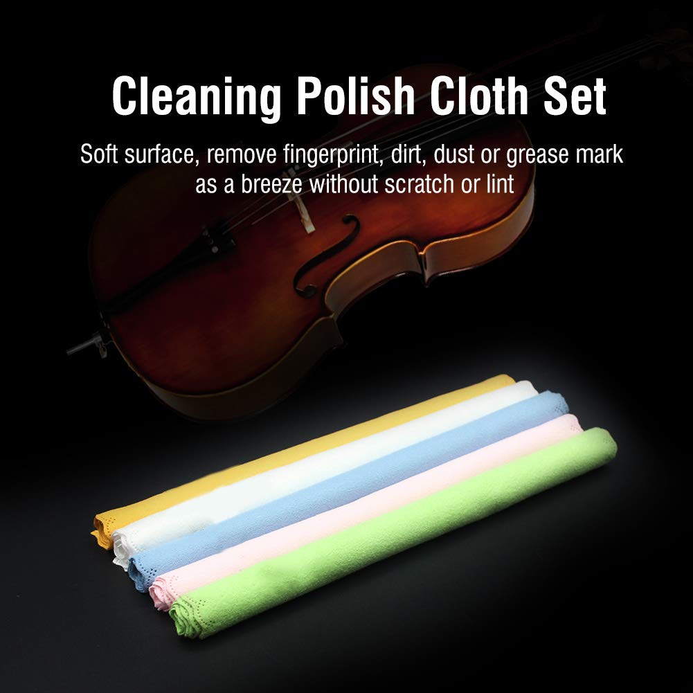 Bnineteenteam Polish Cloth Microfiber Cleaning Cloth for Violin, Viola, Cello, Bass, Guitar, Piano