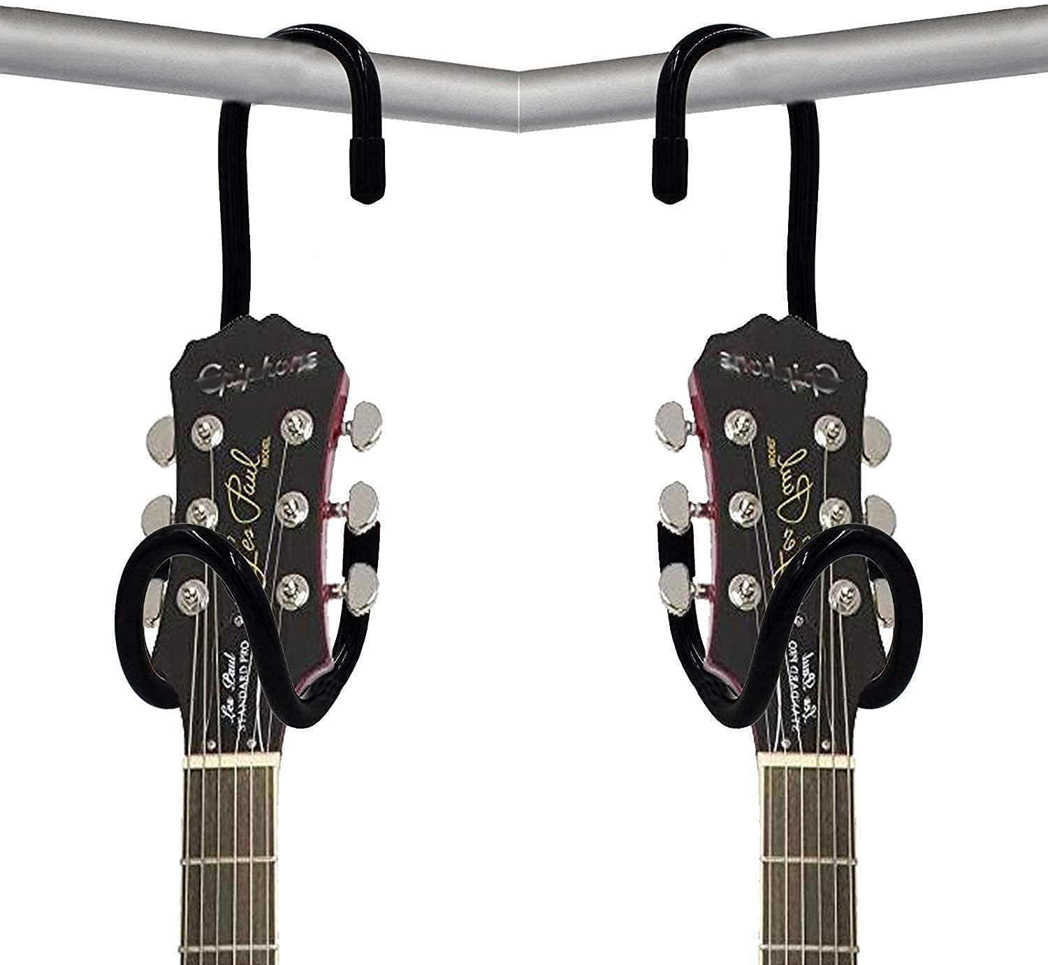 Portable Guitar Hanger and Closet Display Rack Guitar Bracket Holder Stand Storage With No-slip Rubber Padding, for Home or Stud