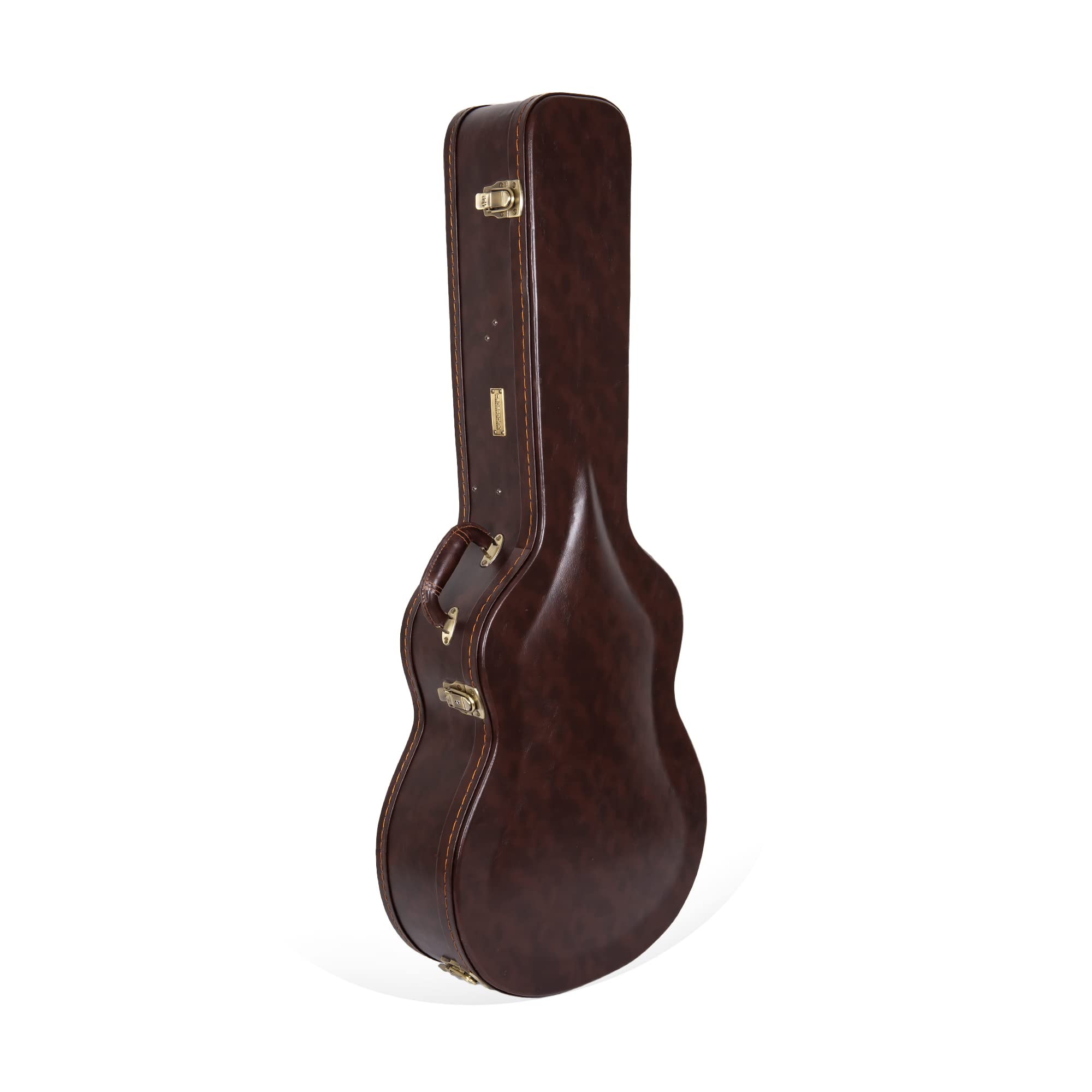 Crossrock Hard-Shell Wooden Case fits 12-Fret 00 Style Acoustic Guitar-Vintage Brown (CRW620-0012BR)