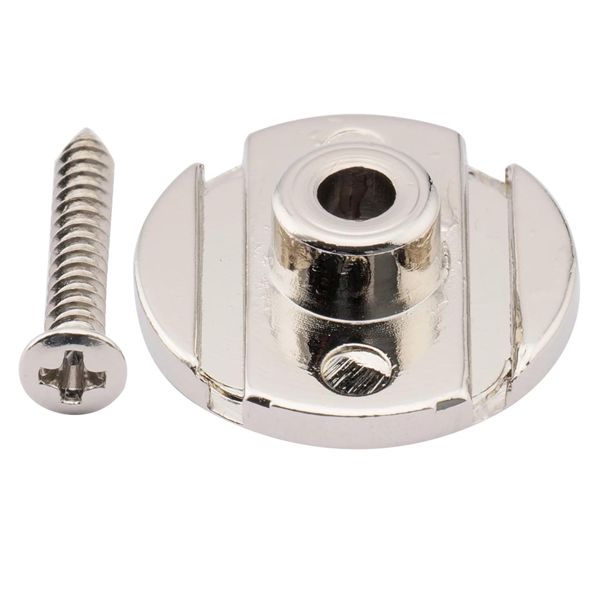 Musiclily Pro Steel 19mm Round Bass String Tree String Guide Retainer for Electric Bass, Nickel