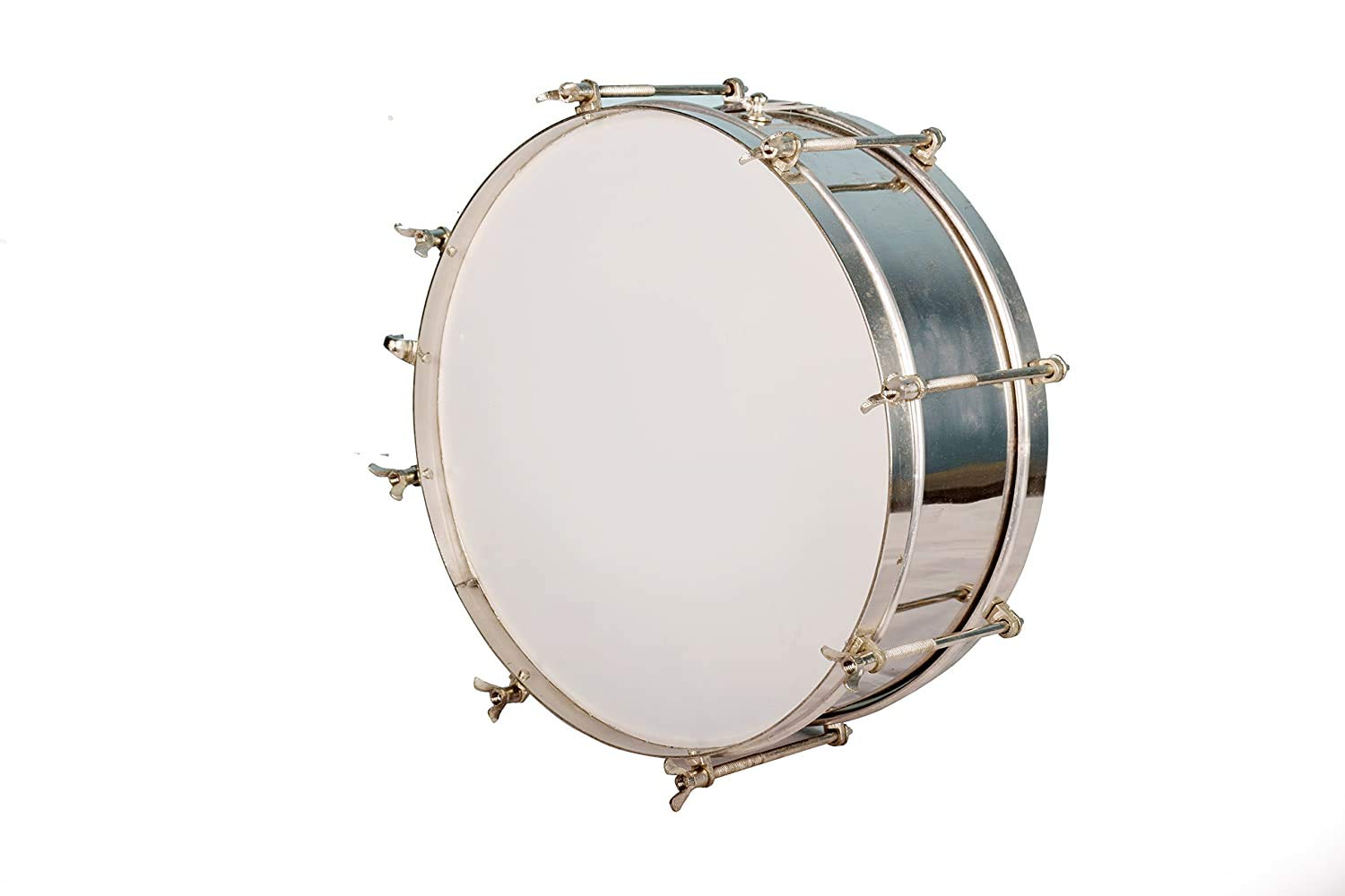 Sai Musical Thap Dhol (S.S), 15 Inch, Silver