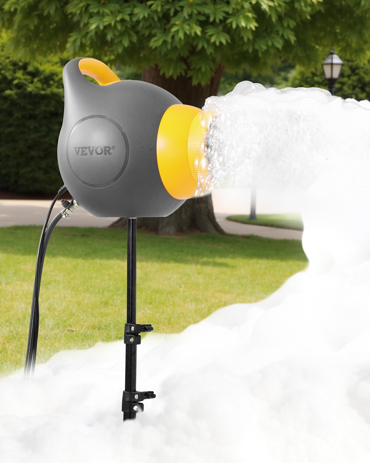VEVOR Foam Machine, 115 W Party Foam Cannon, Portable Foam Maker with a Tripod Stand, Powerful Foam Party Machine, for Backyard,