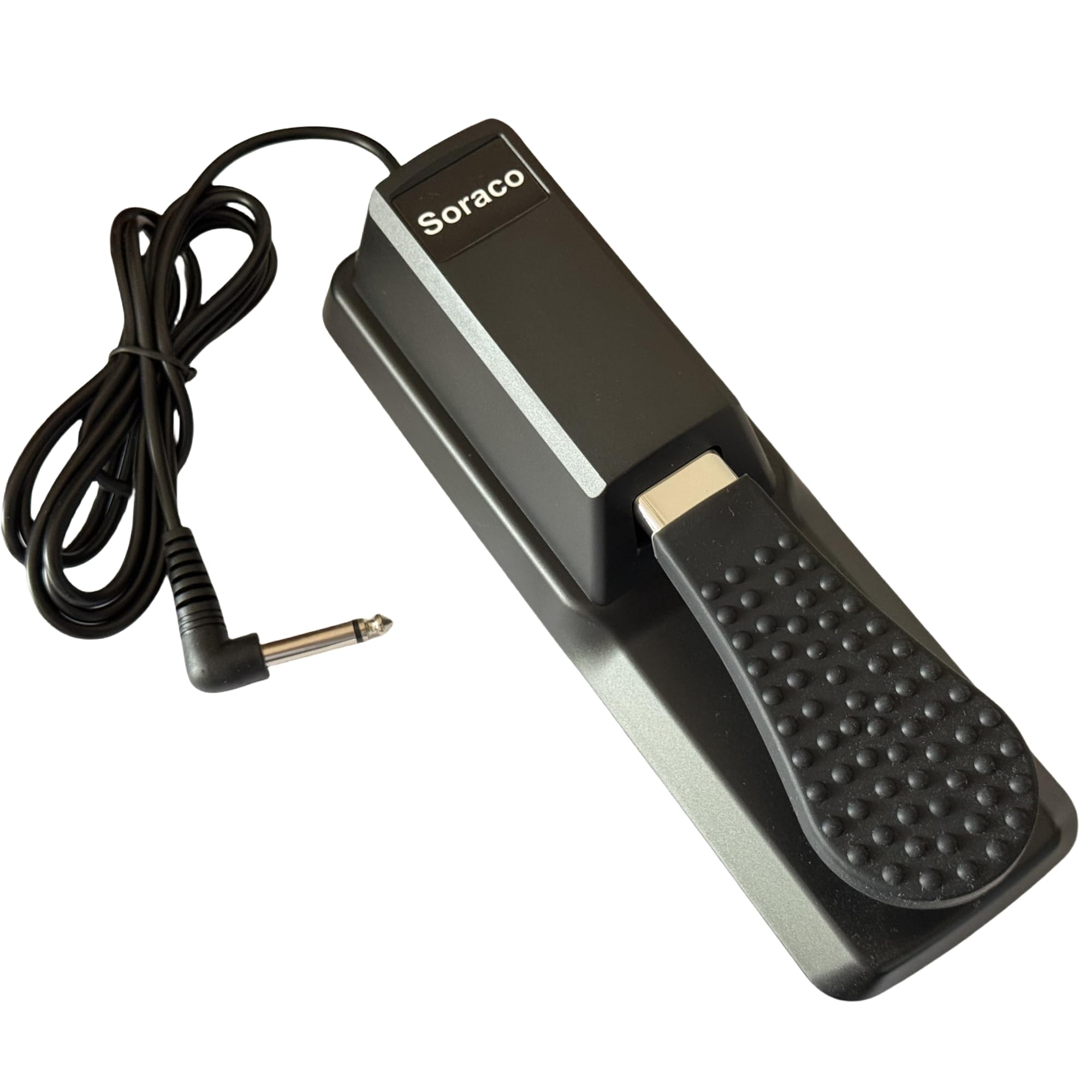 Soraco Sustain Pedal Univerdal for Keyboard with Polarity Switch for for Yamaha Casio Roland Korg Behringer Moog Piano Midi Elec