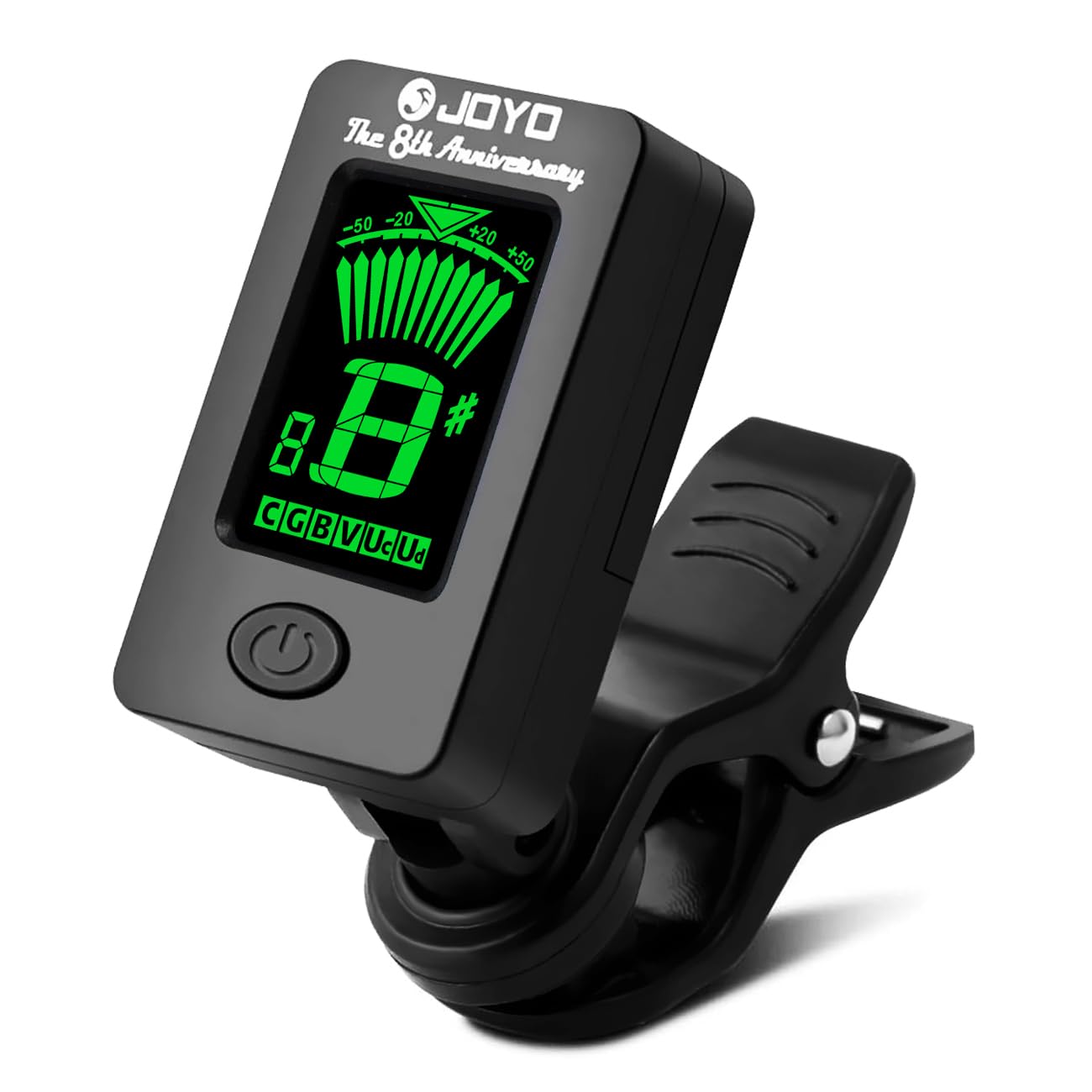 JOYO Guitar Tuner Clip on Digital Electronic Tuner for Guitar, Bass, Ukulele, Violin, Mandolin, Acoustics Calibration Tuner (JT-