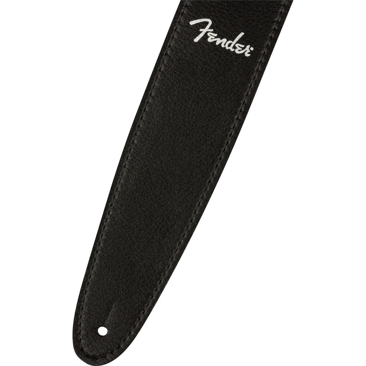 Fender Vegan Leather Guitar Strap, Guitar Accessories, 2.5in, Black