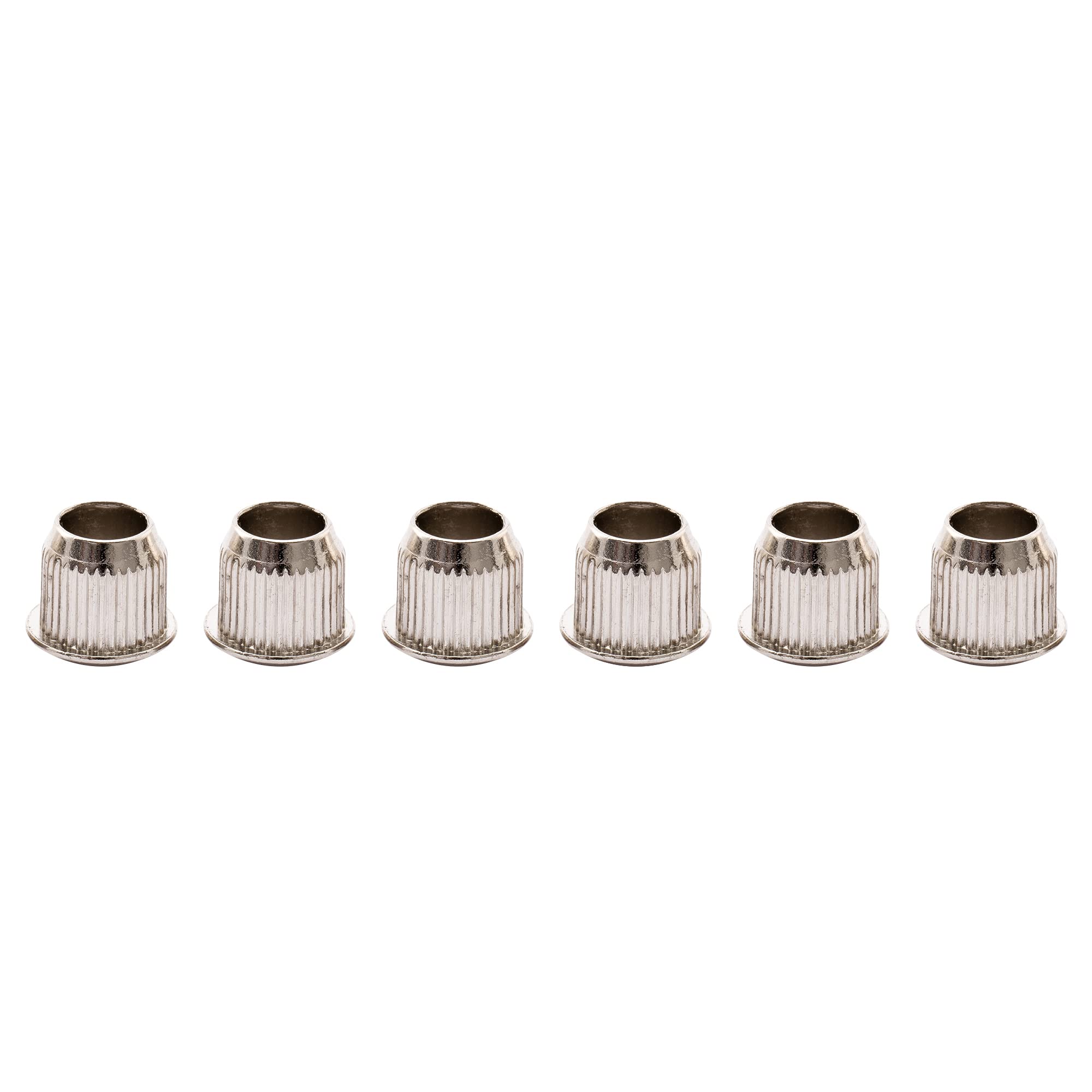 Musiclily Pro 9mm Guitar Tuner Bushings for Electric Guitar Vintage Tuning Pegs Machine Heads, Nickel (Set of 6)
