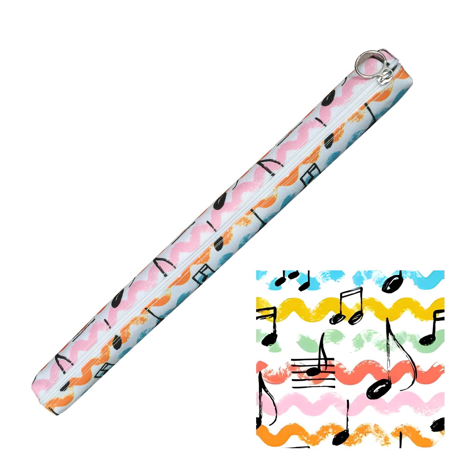 Recorder Case Bag for Soprano Recorder - Durable Oxford Fabric Carrying Pouch with Zipper for Yamaha & German Style Recorders - 