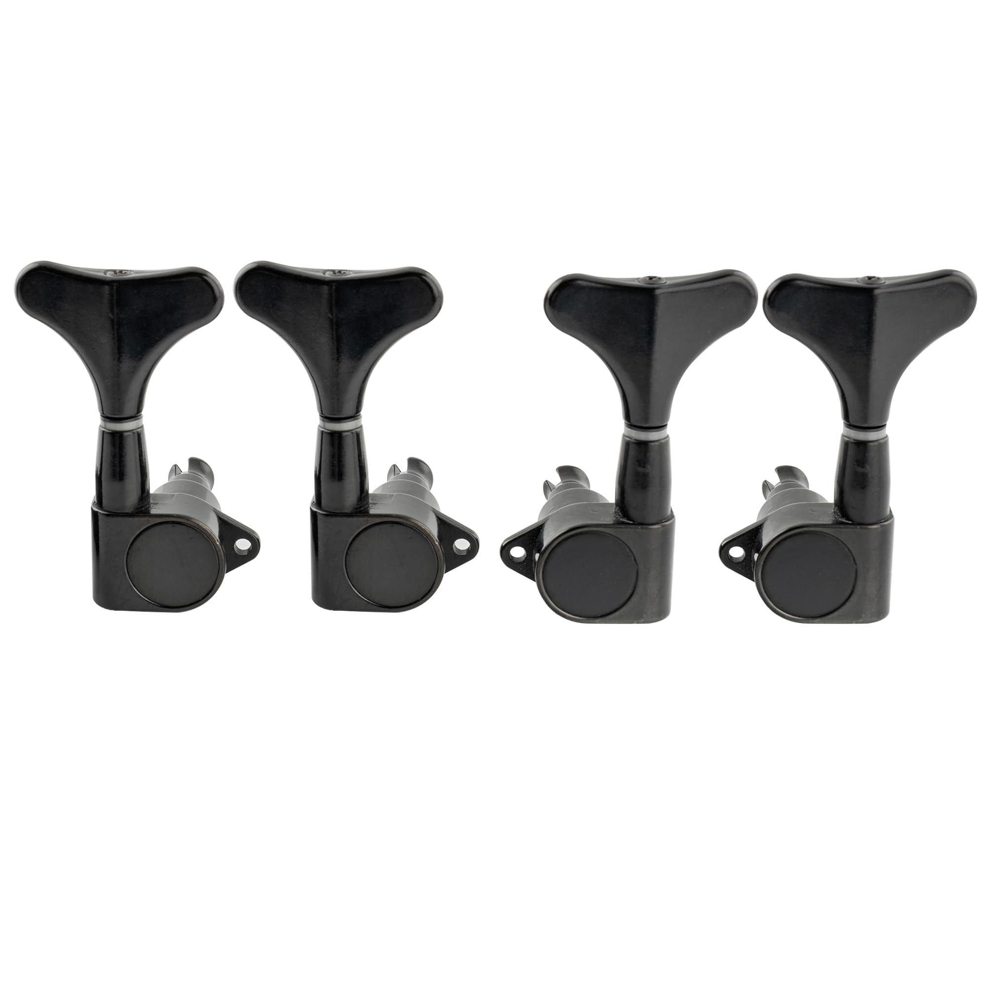 Musiclily Pro 2+2 Sealed Bass Tunerstuning Keys Pegs Machine Heads For Ibanez Style Precision Jazz Bass, Black
