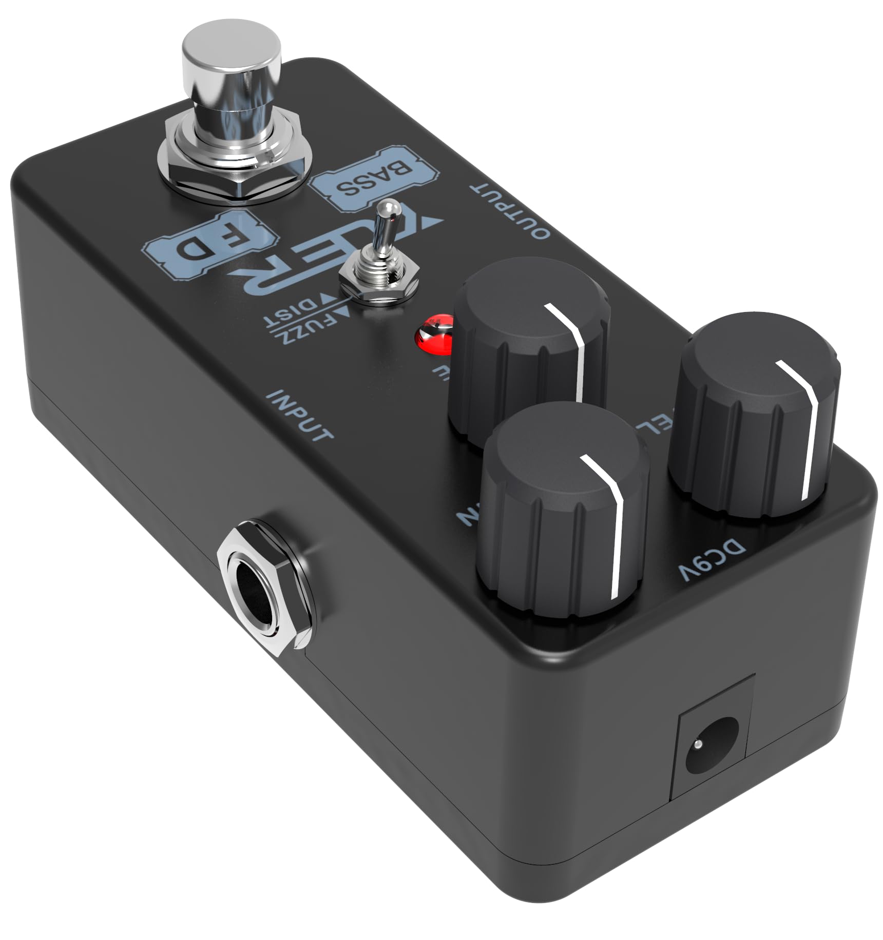 FD Bass Fuzz,Guitar Pedal,Electric Guitar Effects Pedal for Guitars and Bass Effect Pedals Mini Single Type DC 9V True Bypass