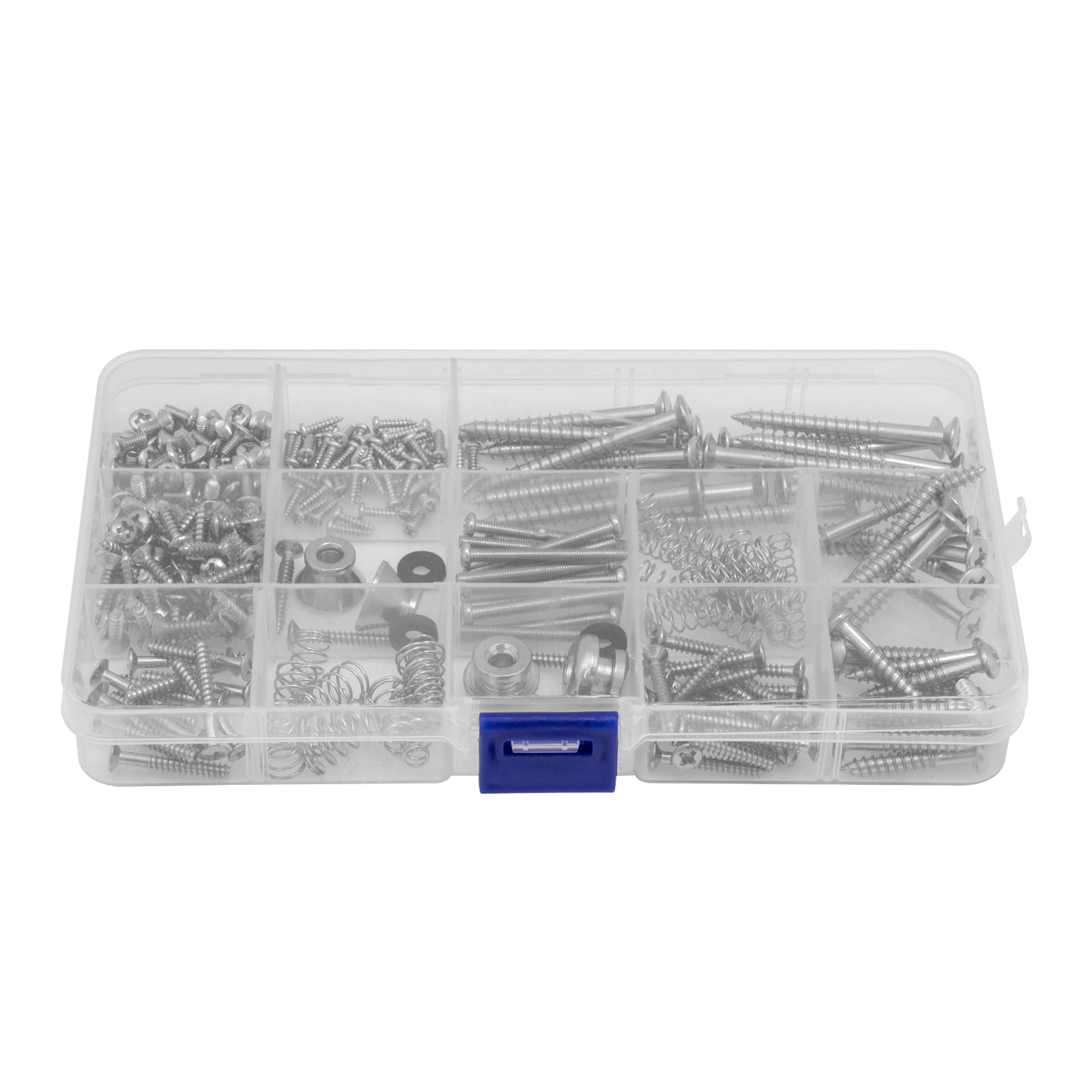 Cheerock Guitar Screws Kit For Electric Guitar Bridge, Pickup, Pickguard, Tuner, Switch, Neck Plate, 254 Pieces Guitar Diy Kit W