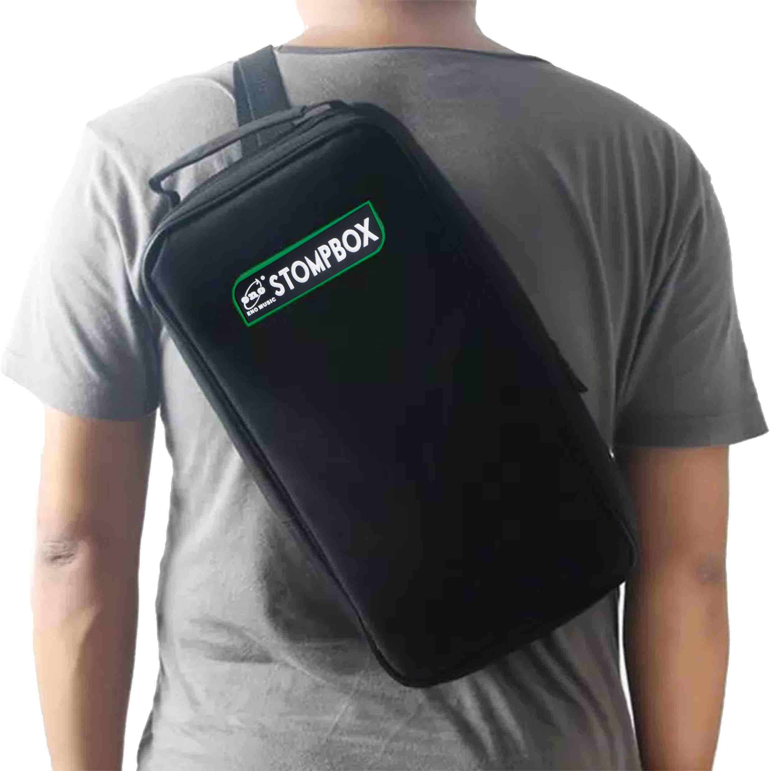 ENO MUSIC Stompbox Portable Aluminum Alloy Guitar Effects Mini Pedal board and Case Kit with Mounting Tape and Cable Ties/Pedals