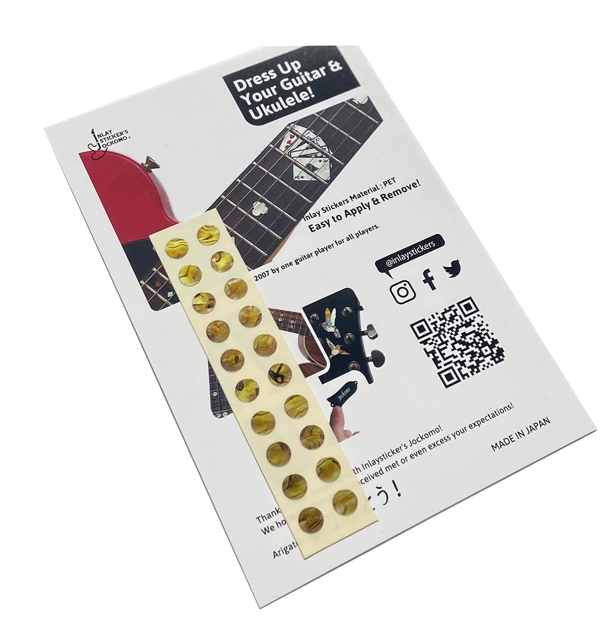 1/4''(6.35mm) Dot Fret Markers - Ocher