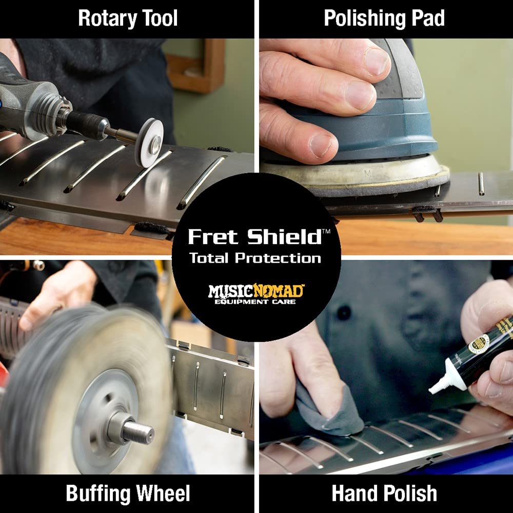 MusicNomad Fret Shield - Total Fretboard Protector Guard Tool for Fret Polishing on 25.5'' Guitar Fret Scale (MN800)