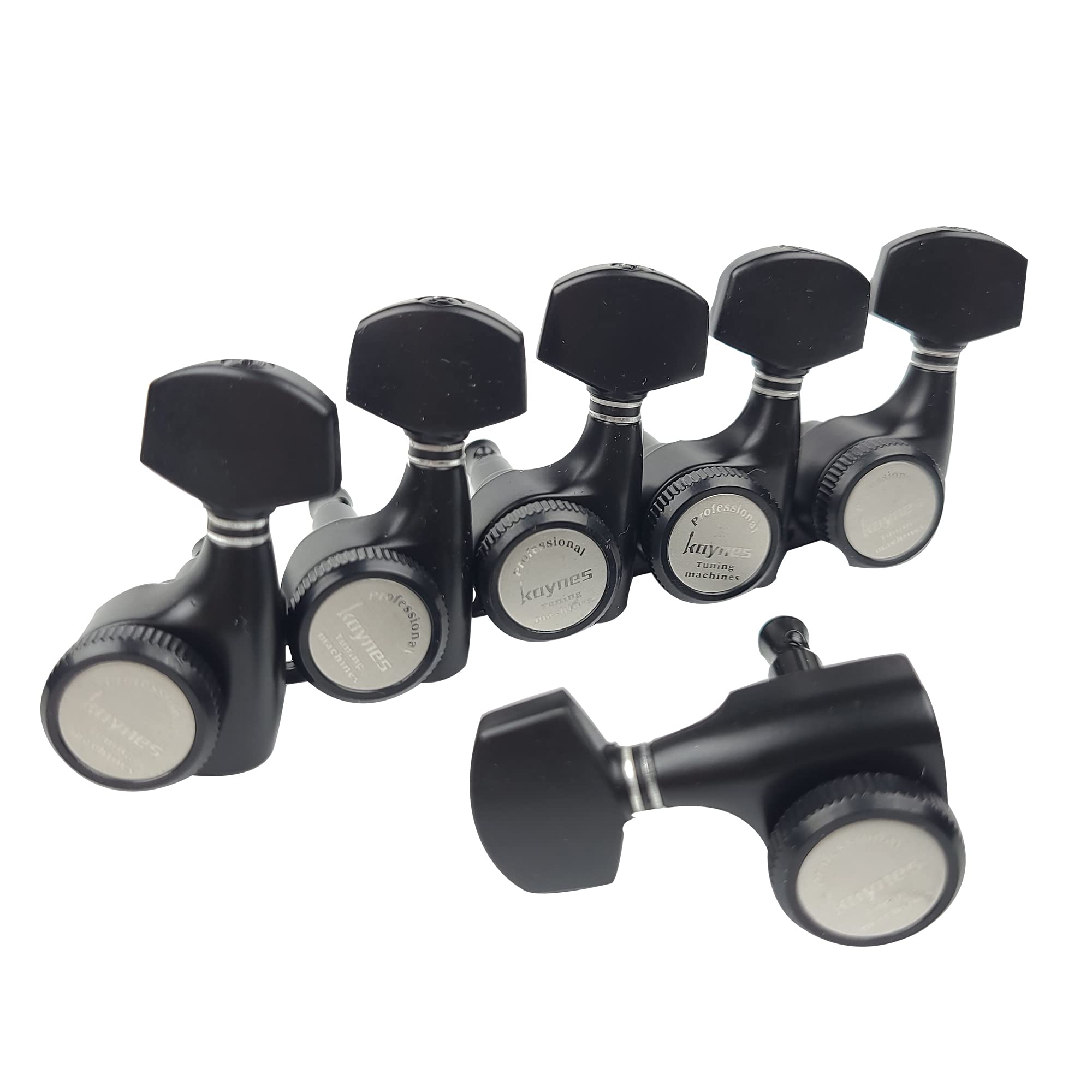 Kaynes Guitar Locking Tuners - 18:1 Black Lock String Tuning Keys Pegs Machine Heads Tuners For Strat Tele St Tl Lp Sg Most Elec