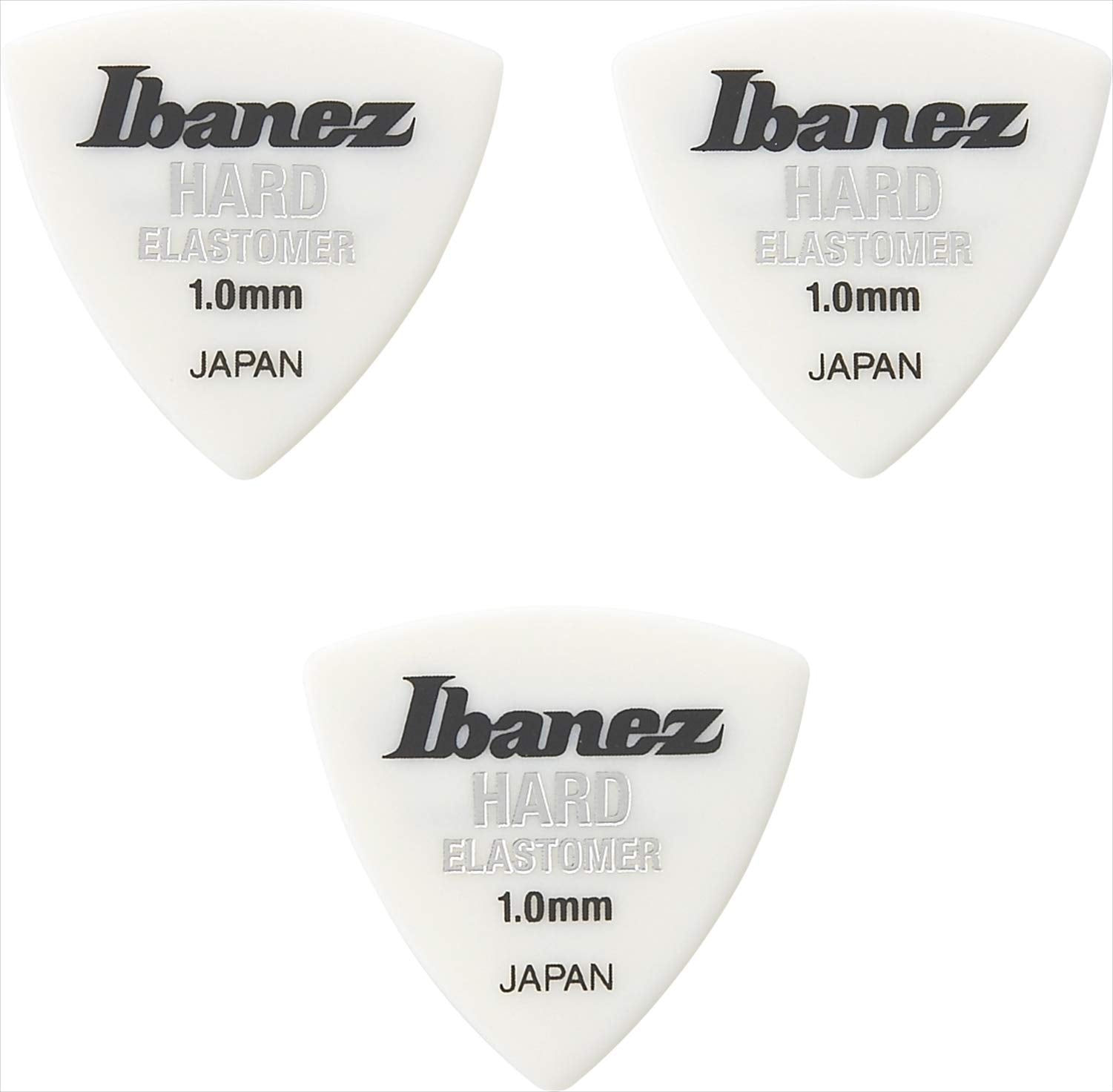 Ibanez Elastomer Series, Bel8Hd10, Hard, 3 Pack 1.0Mm, Triangle
