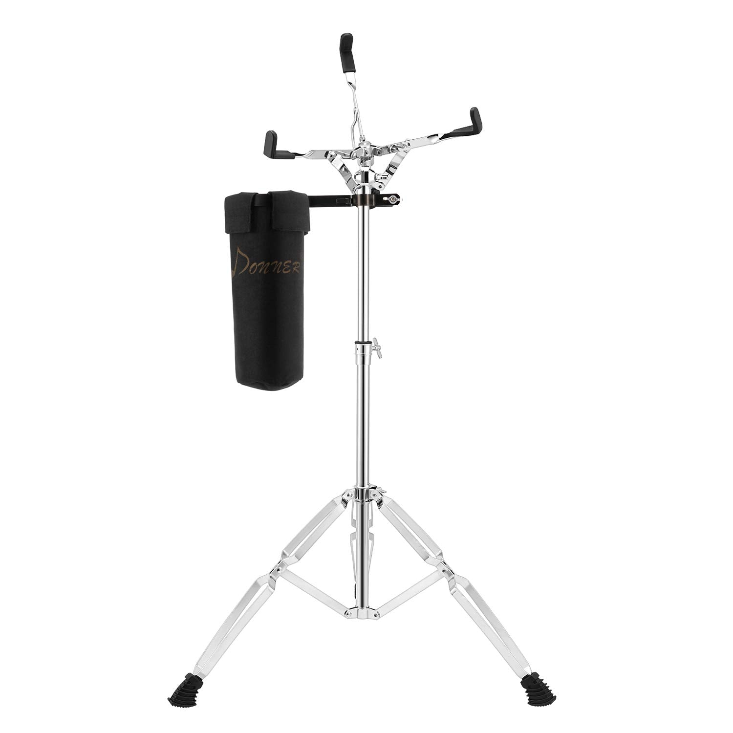 Donner Snare Drum Stand, Adjustable Snare Stand Double Braced Extended with Drum Stick Holder Fit 10-14 Dia Drums, Drum Pads