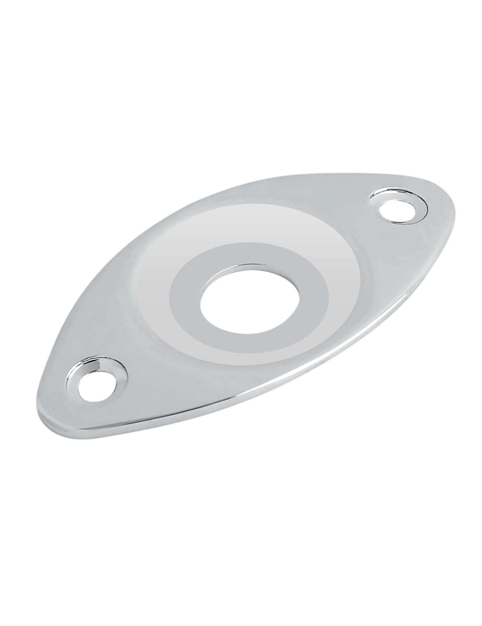Holmer Guitar Jack Socket Plate Curved Recessed Oval Football Style Output Jack Plate Compatible with Les Paul Ibanez Jackson Gu