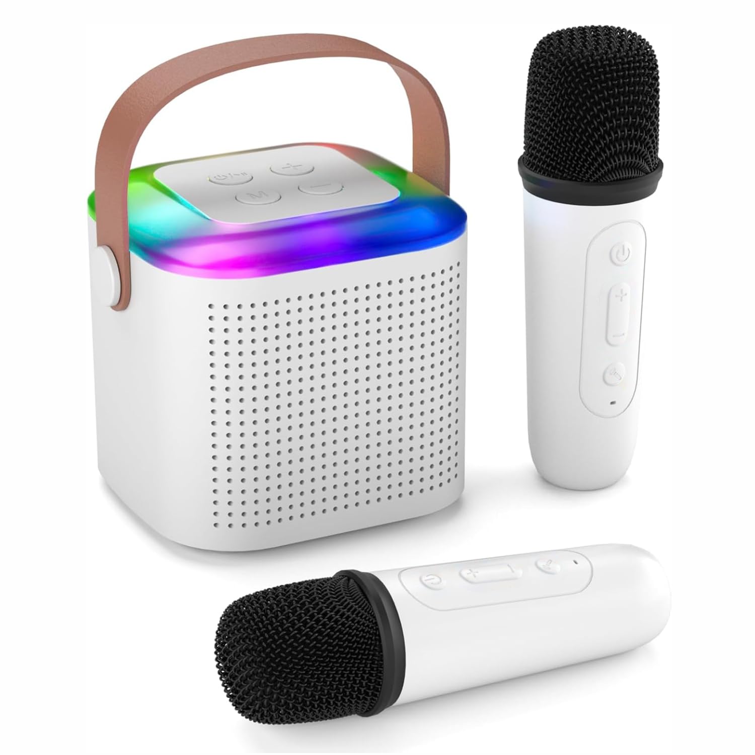 Humble Kroko Series Mini Bluetooth Wireless Karaoke Speaker With 2 Mics And 4 Inbuilt Voice Effects For Home Parties, Singing, K
