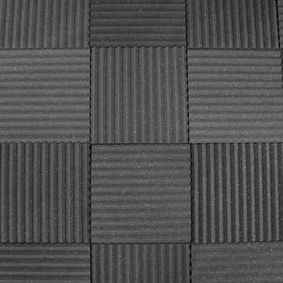 Soundproofing Acoustic Studio Foam - Wedge Style Panels - 12x12x1 Tiles - 6 Pack - DIY Acoustic Treatment for Recording Studio, 