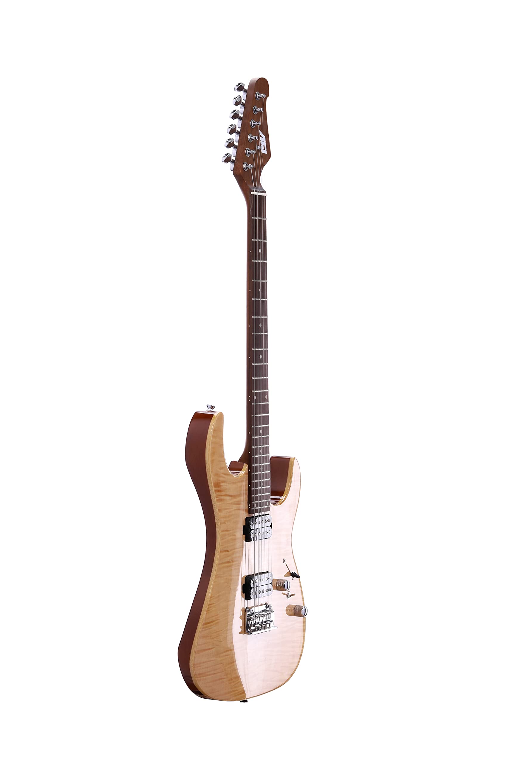 IYV 6 String Solid-Body Electric Guitar, Right, Nature (IS-400 HH)