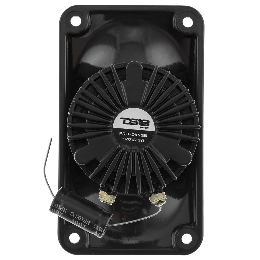 DS18 PRO-DKN25 Neodymium Driver with Aluminum Horn - 1'', 120W Max Power, 60W RMS, 8 Ohms, 1'' Voice Coil, Phelonic Diaphragm -