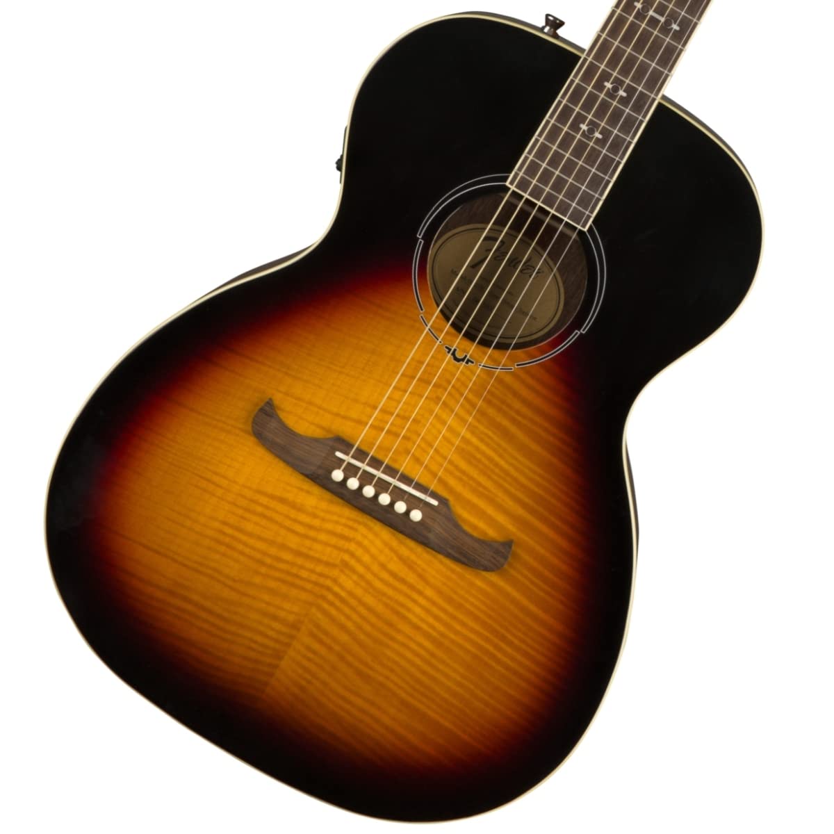Fender Fa-235E Concert Acoustic Guitar, With 2-Year Warranty, 3-Color Sunburst