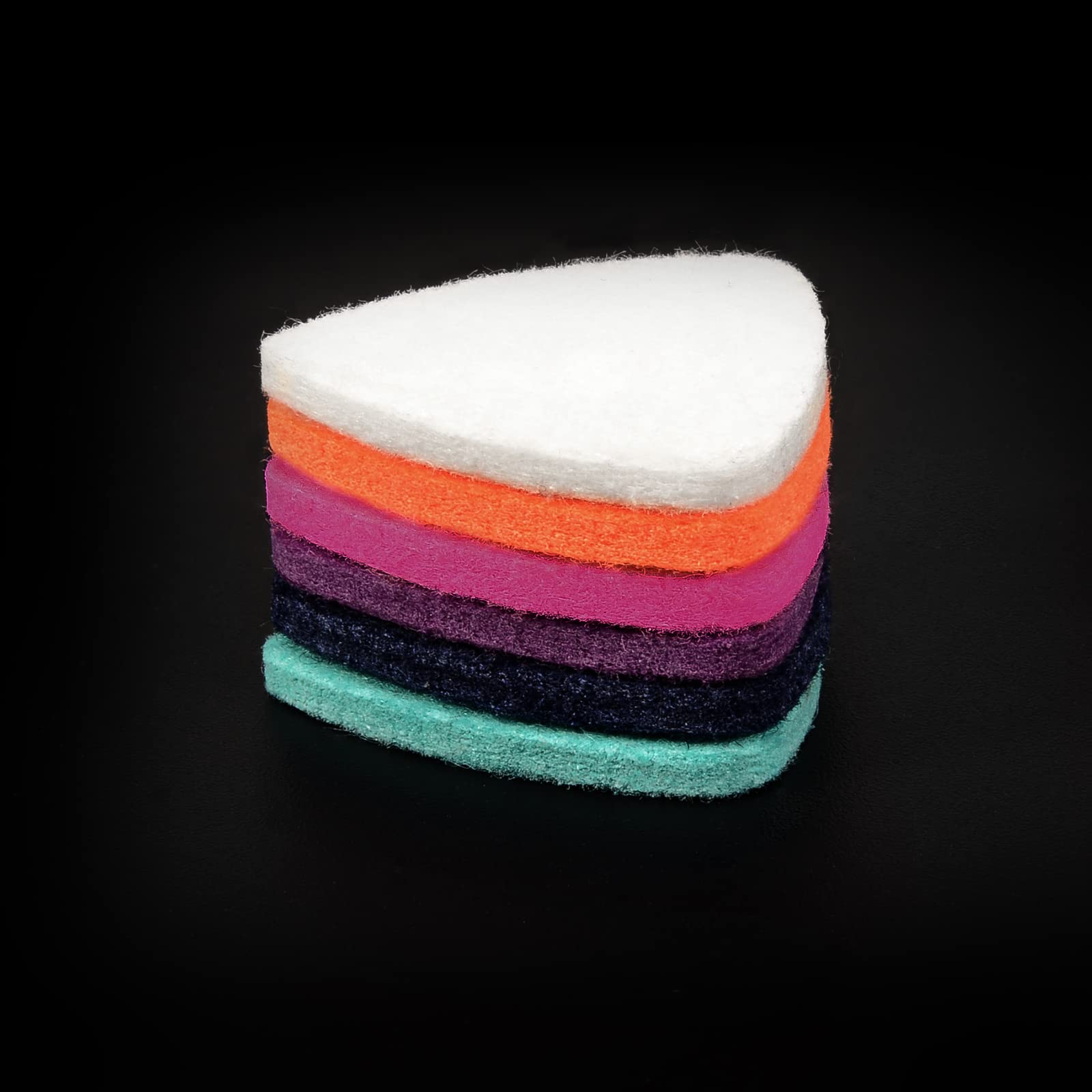 Ukulele Picks, 12Pack Felt Uke Picks for Acoustic Electric & Bass Guitars (3mm, Felt Picks 12Pack)