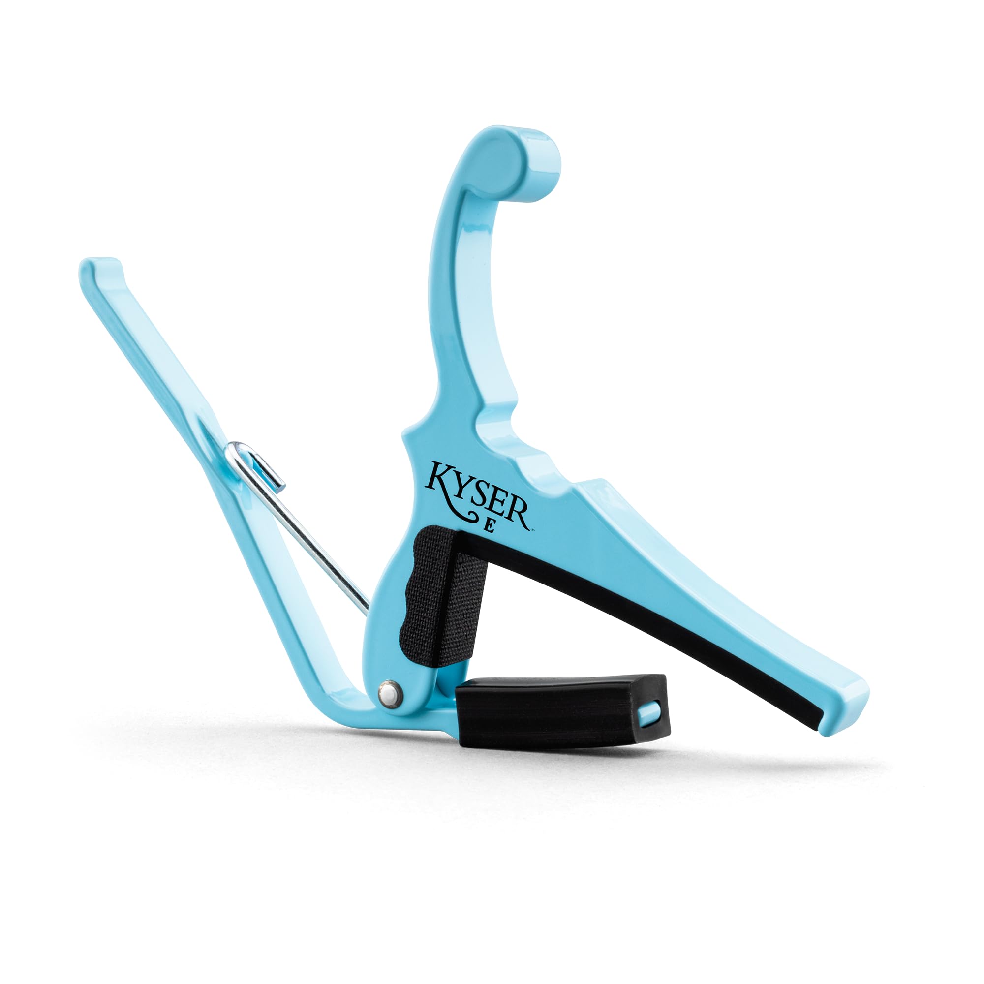 Kyser Musical Products Fender X Quick-Change Electric Guitar Capo, KGEFDBA, Daphne Blue - For Electric Guitars, Collaboration wi
