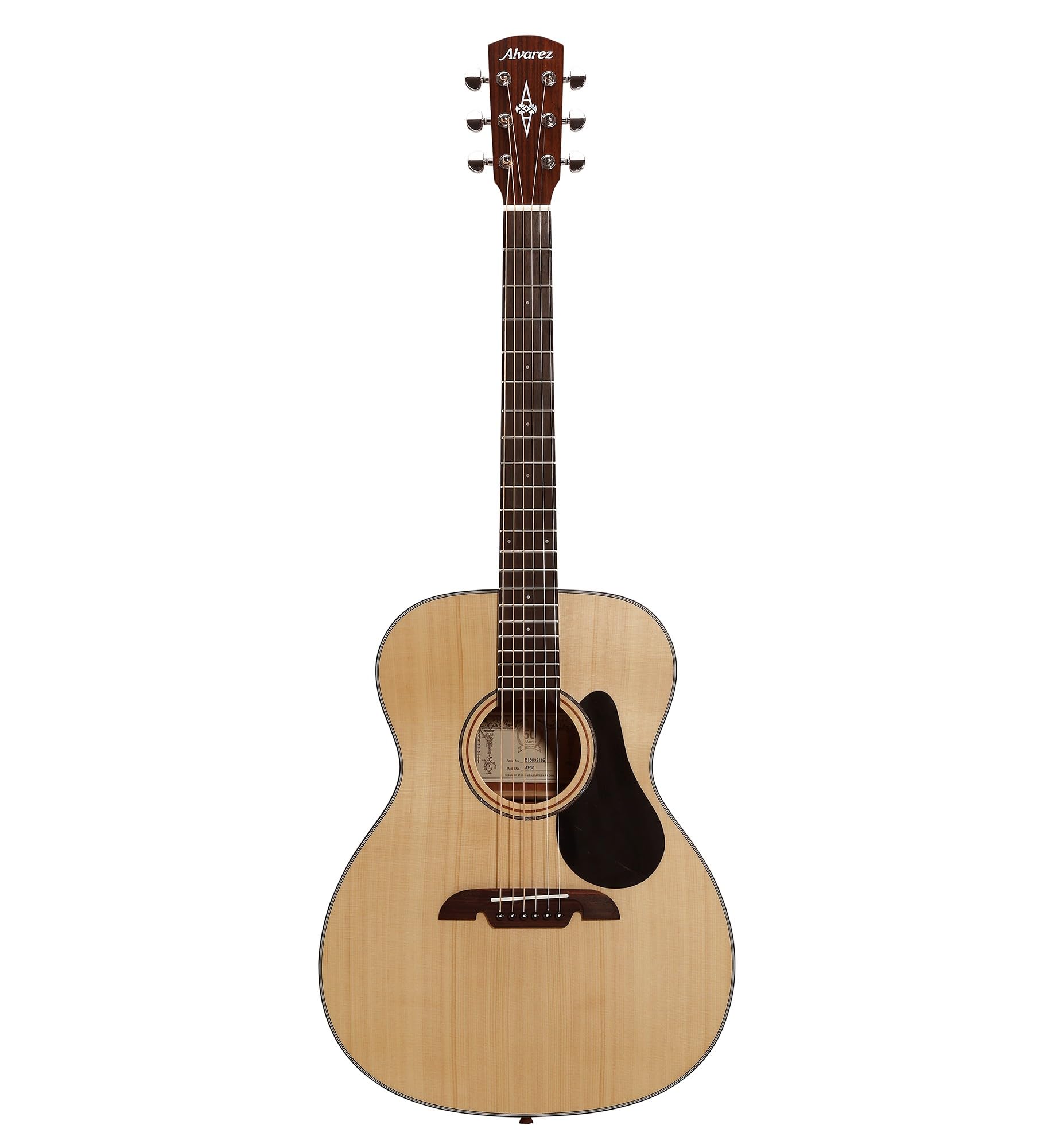Alvarez Artist Series AF30 Folk Guitar, Natural/Glass Finish