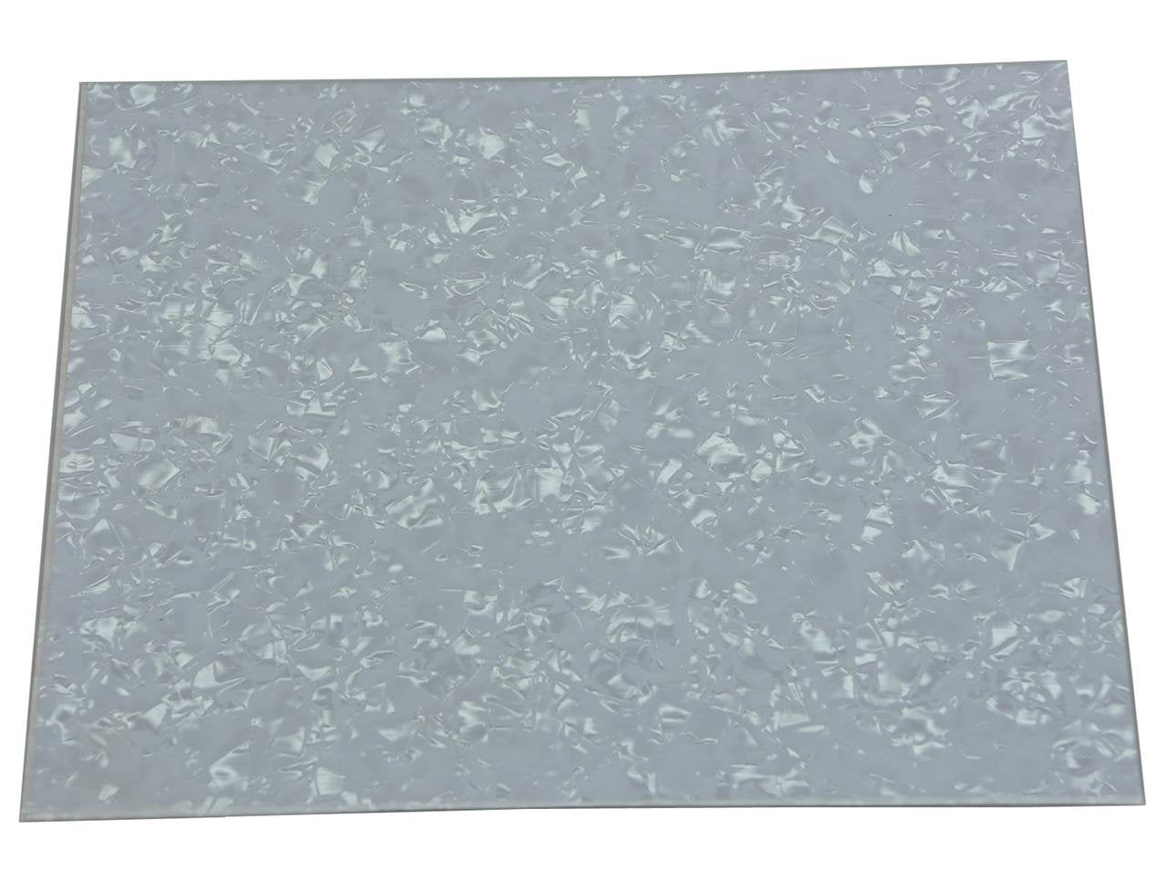 Kaish 25X20Cm Acoustic Guitar Self Adhesive Scratch Plate Sheet Pickguard Material Sheet Whitepearl