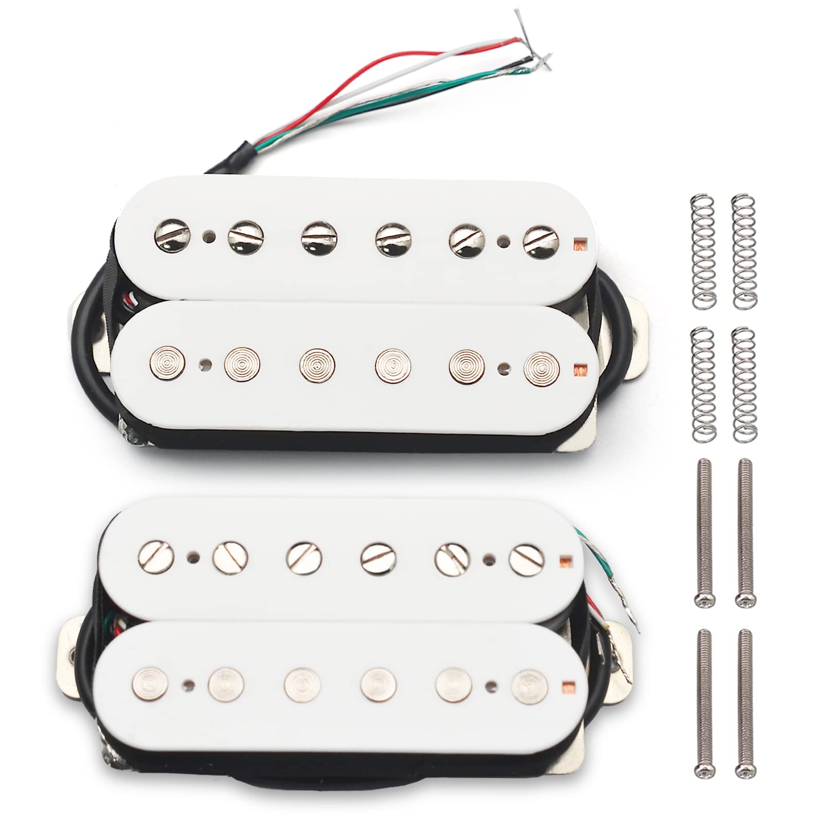 Saphue Alnico 5 Electric Guitar Pickup Humbucker Double Coil Pickup Alnico V Guitar Parts White