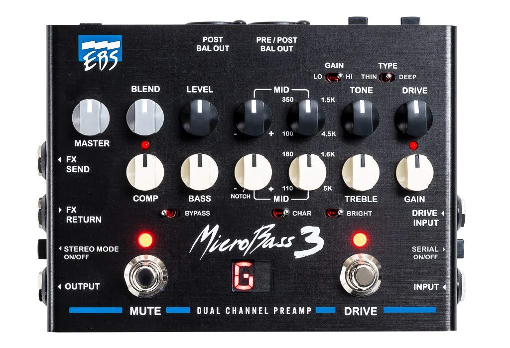 Ebs Microbass 3 2-Channel Preamp