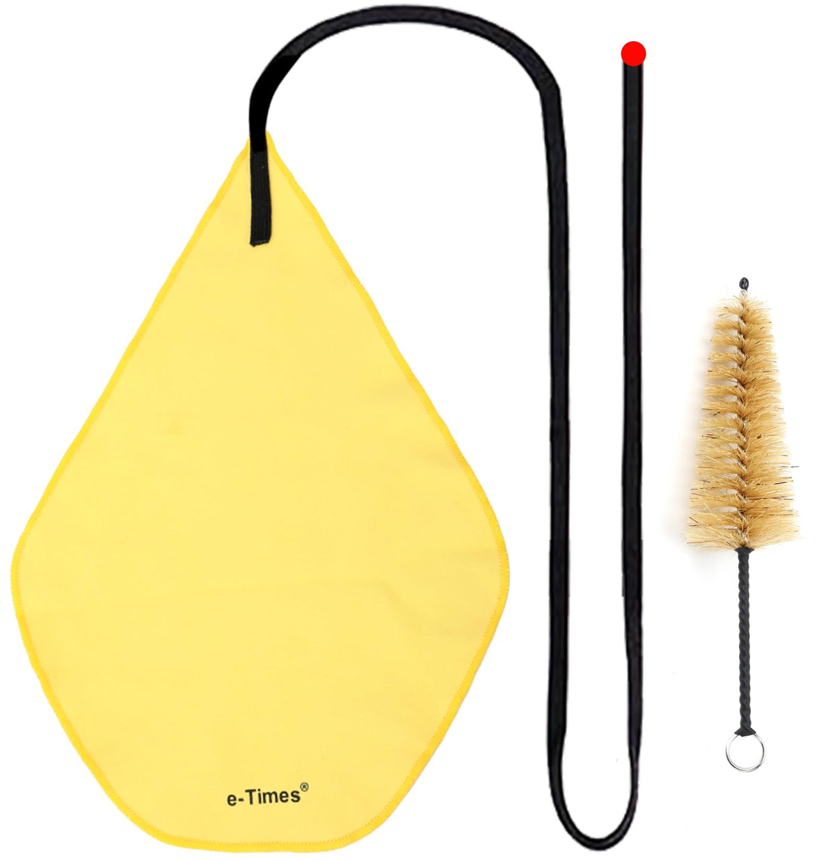 Clarinet Cleaning Kit, Clarinet Cleaning Cloth & Swab Suitable Clarinet, Cotton Silk & Mouthpiece Brush Can Effectively Clean Di