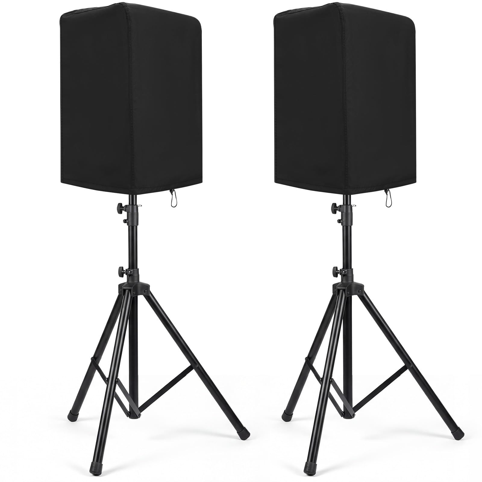 Outus 2 Pack 12 Inch Speaker Cover for 12 Inch PA/DJ Powered Speaker Mounted on Stand Outdoor Speakers Cover Black UV Protection
