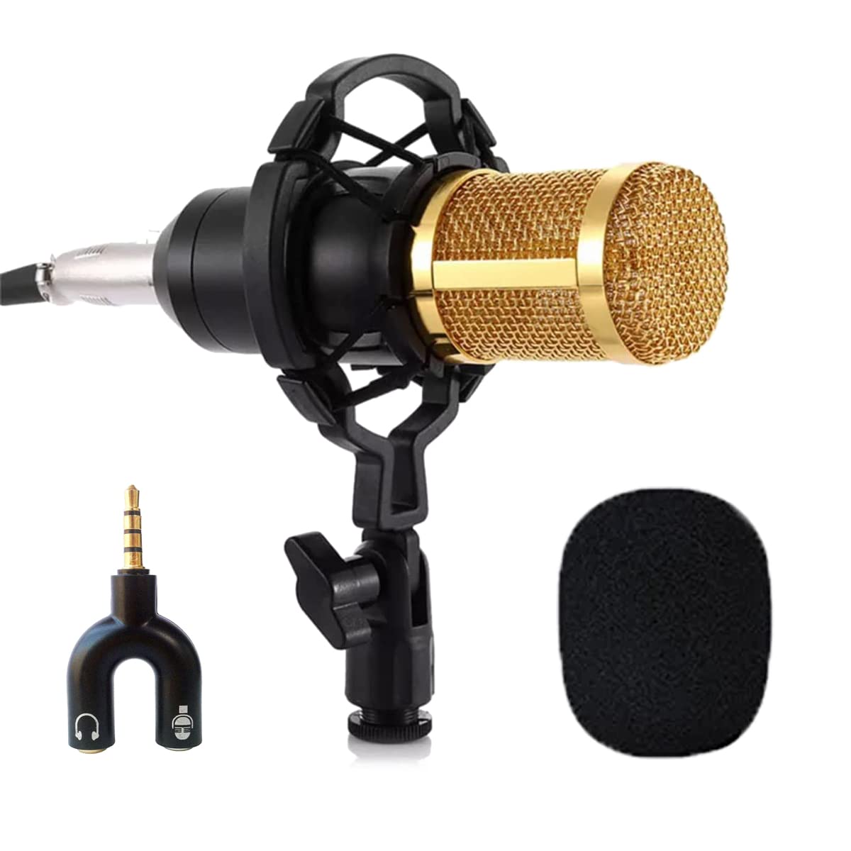 DEVICE OF URBAN INFOTECH BM 800 condenser microphone for podcast/studio recording condenser microphone set with shock mount, XLR