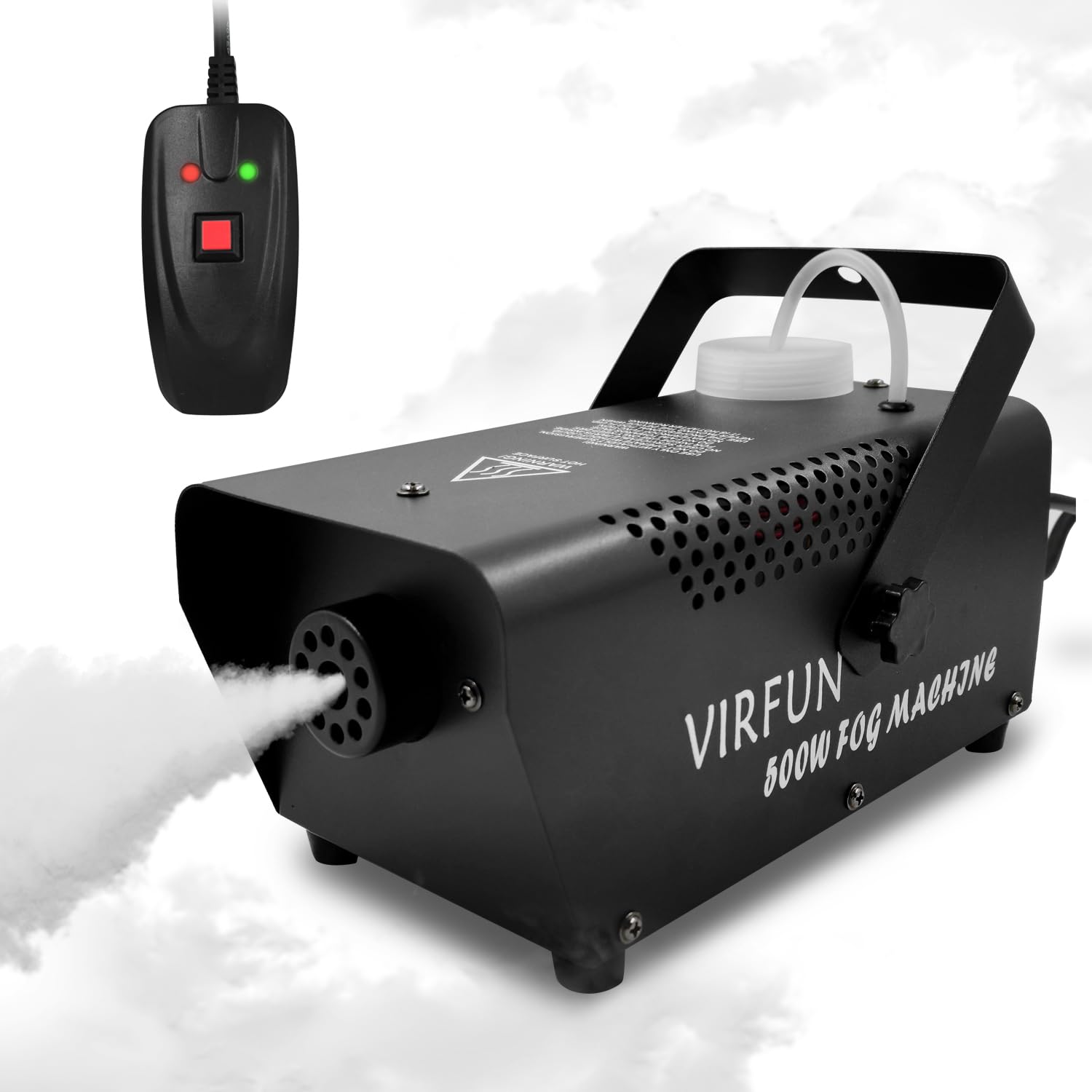Automatic Smoke Machine, Virfun Fog Machine With Auto Mode And Wired Remote Control For Outdoor, Wedding, Indoor, Halloween, Par