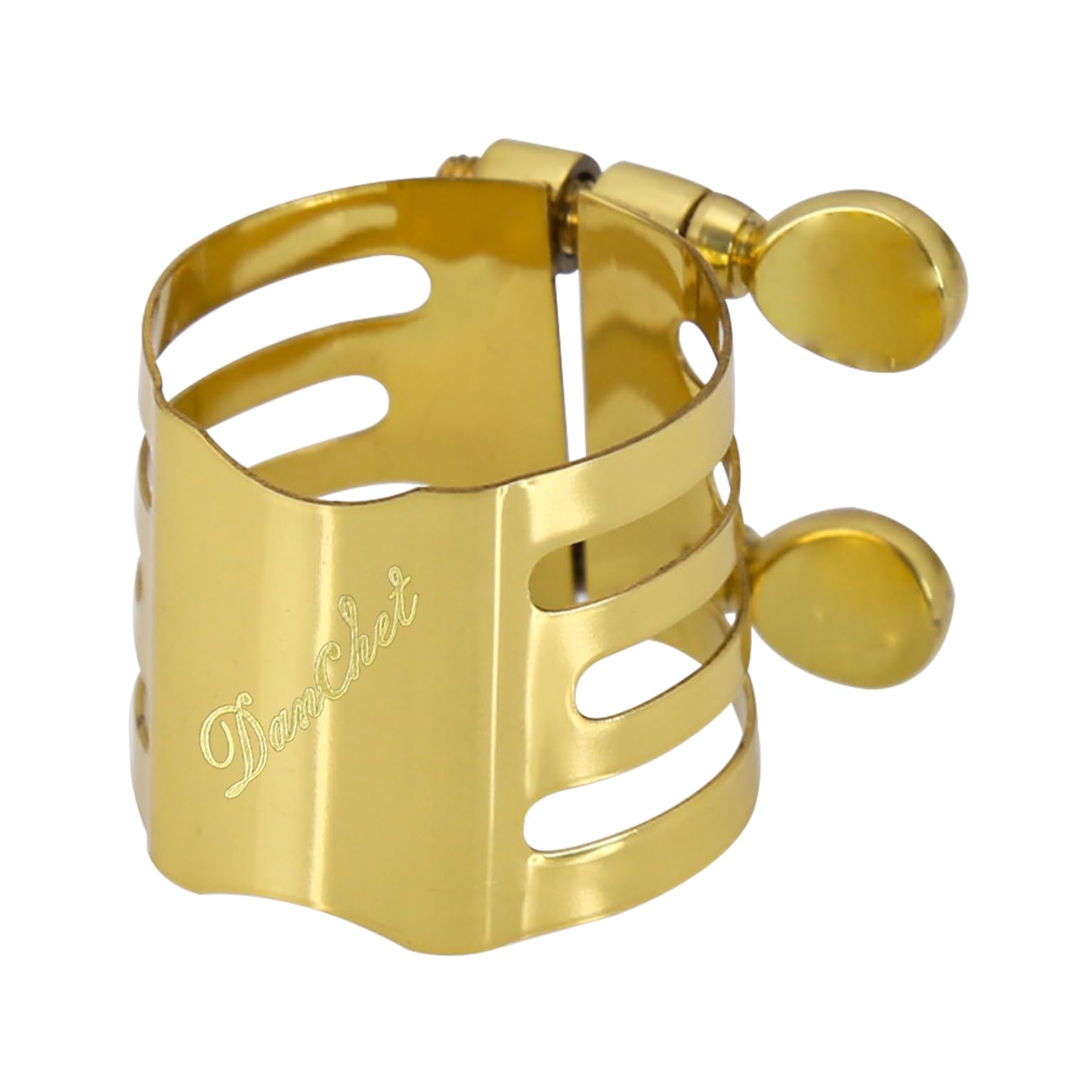 Soprano Saxophone Ligature Double Screws Gold Soprano Saxophone Ligature Fastener Mouthpiece Accessories