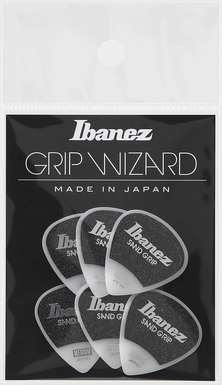 Ibanez Grip Wizard Series Sand Grip Pick Pa16Msg-Wh White