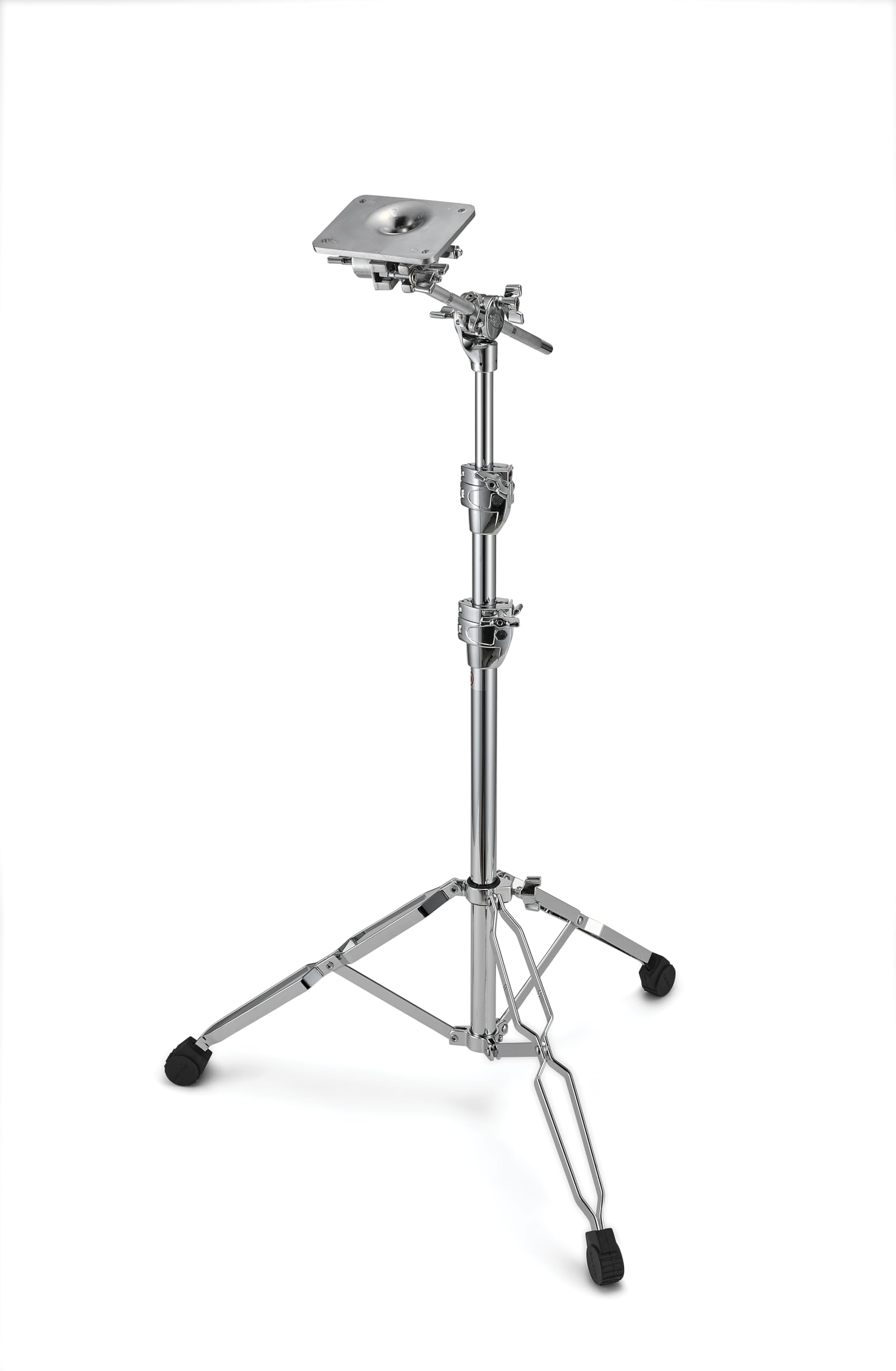 Gibraltar Electronic Drum Pad Boom Stand with Mounting Plate, Adjustable 3-Tier Base with 18 Boom Arm for Electronic Pads & Modu