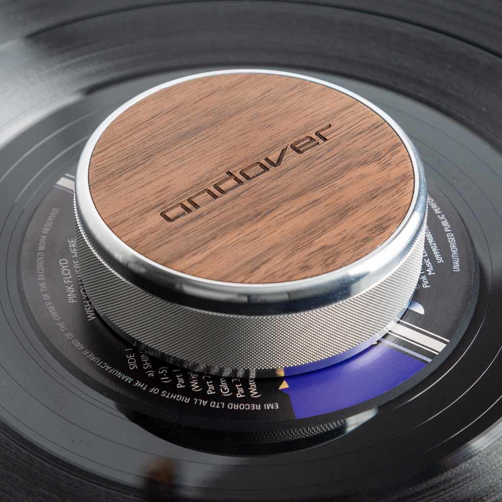 Andover Audio Record Damping Weight - Reduces Record Warp & Resonances, Less Distortion, Improved Dynamics, for EP & LP Records,