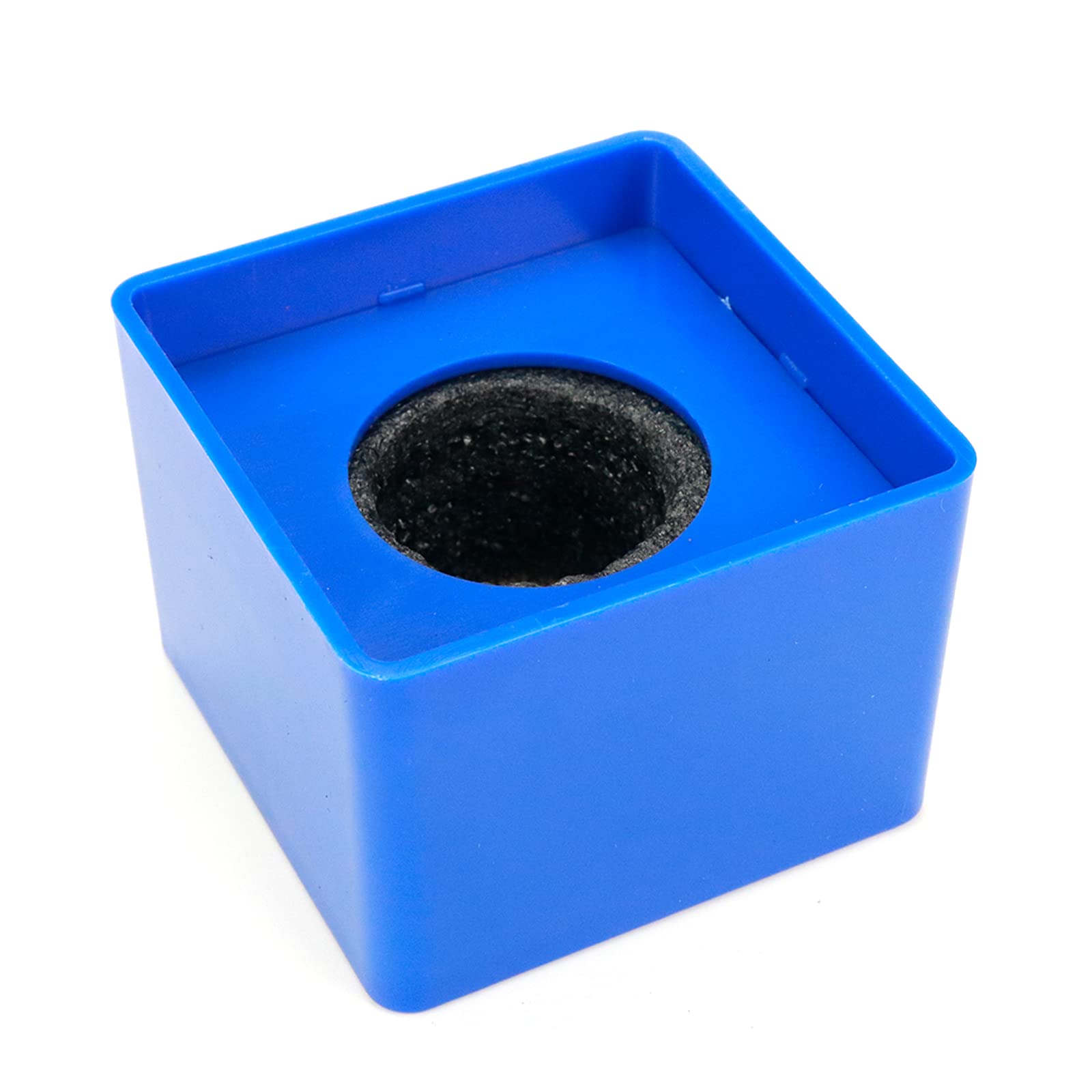 Dahszhi 2Pcs Cube Microphone Stands,Microphone Square Interview Logo Flag Station,Blue