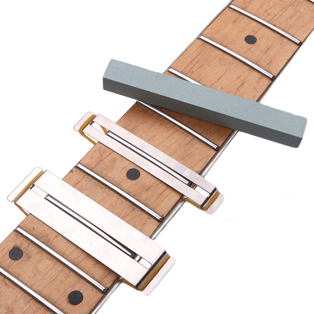 Jiayouy Luthier Tool Kit 3 Set Guitar Fingerboard Guards Stainless Steel Fretboard Protector