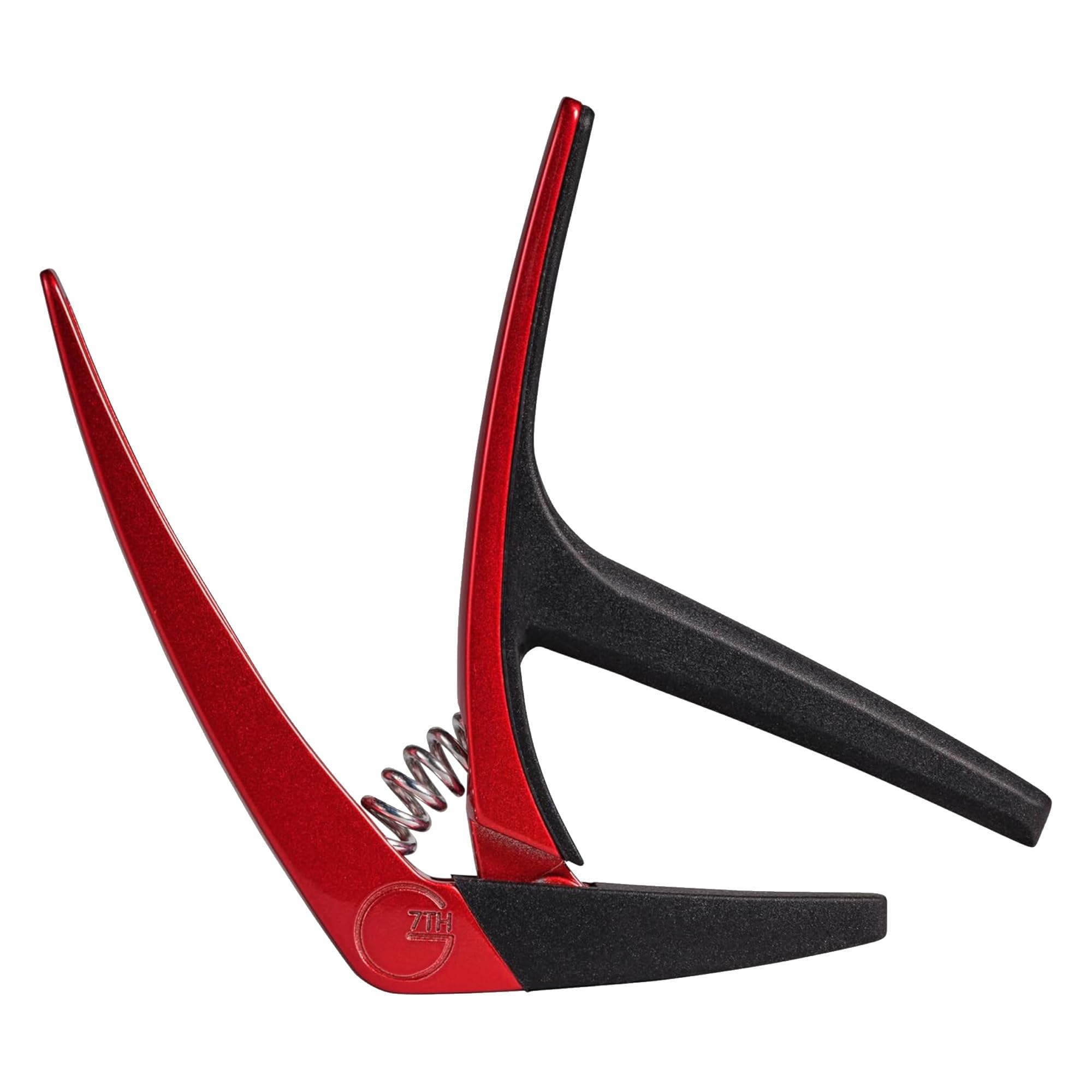 G7th Nashville 6 String Red Guitar Capo - Lightweight and Low Profile with Protective Silicone Pads - The Perfect Capo for Acous