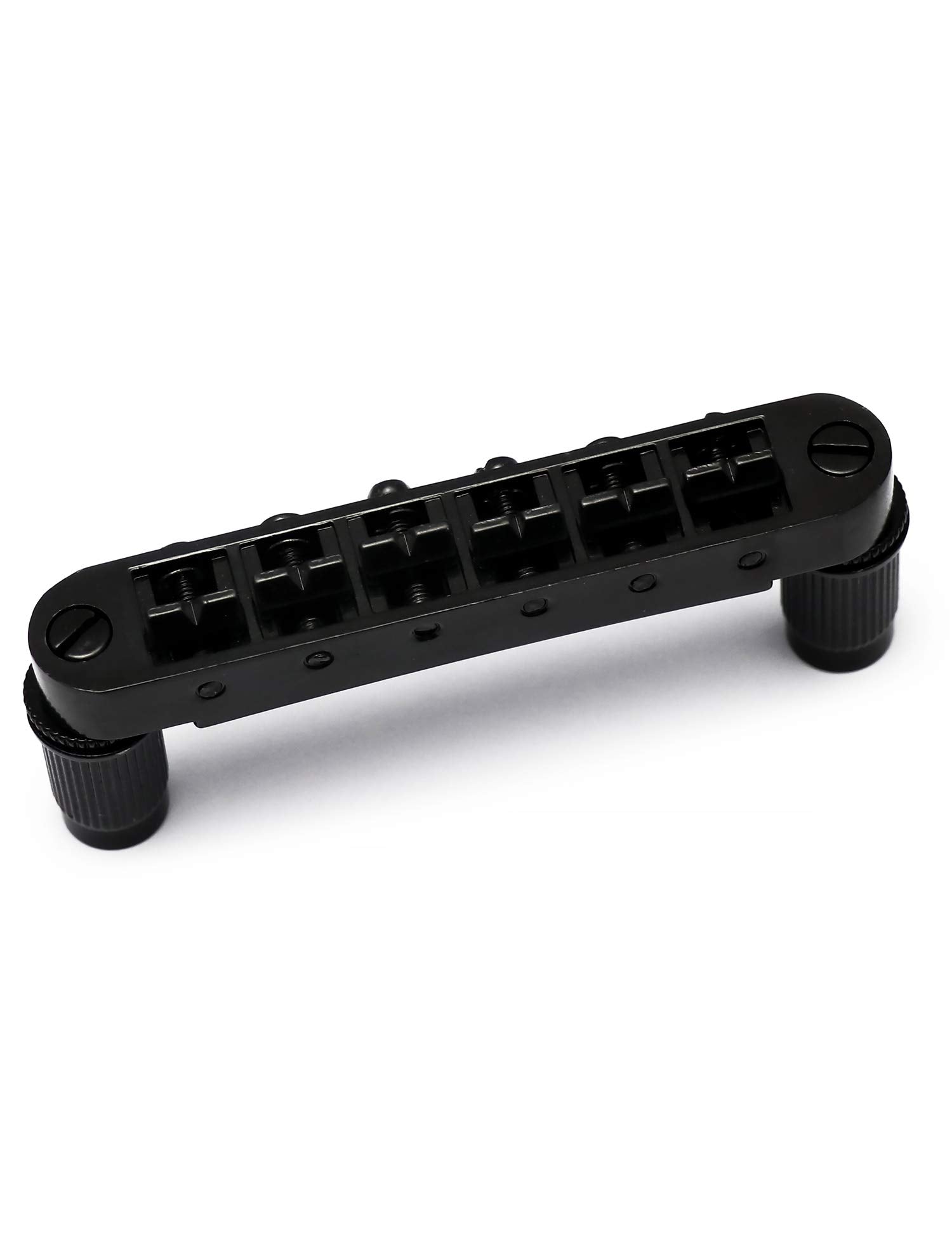 Metallor Tune-O-Matic Electric Guitar Bridge for SG Les Paul LP Style Guitar Parts Replacement. (Black)